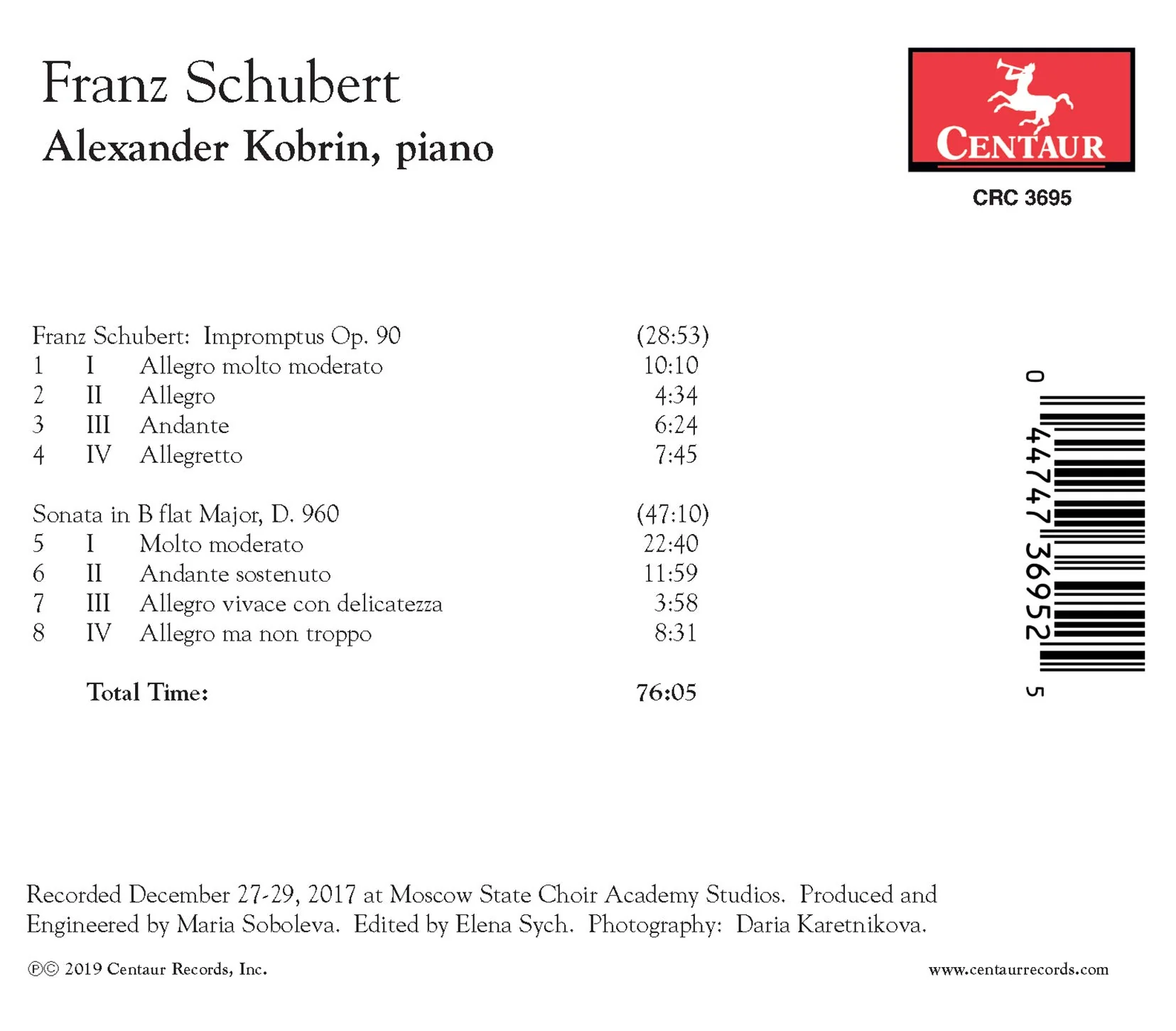 Franz Schubert: Impromptus Op. 90 - Sonata in B flat Major, - Image 2