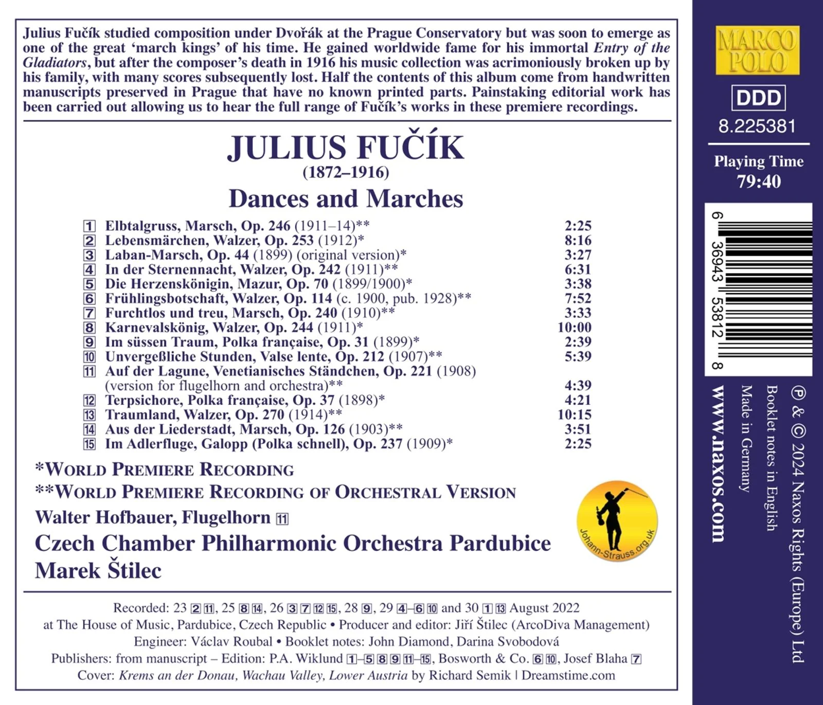 Fučík: Dances & Marches / Štilec, Czech CPO Pardubice - Image 2