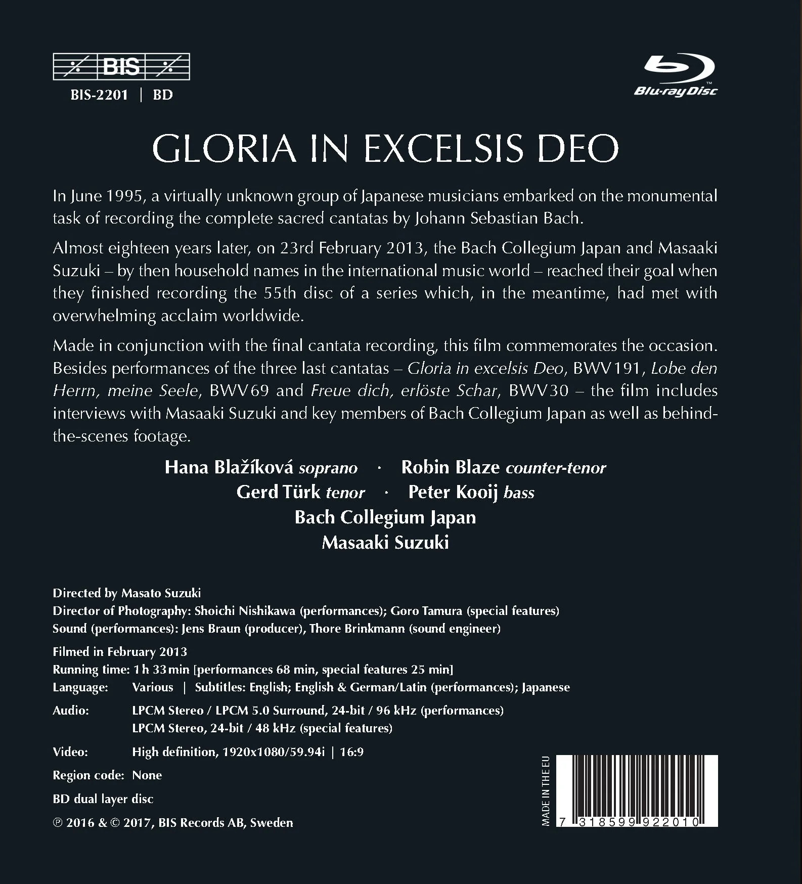 Gloria in Excelsis Deo / Suzuki, Bach Collegium Japan - Image 2