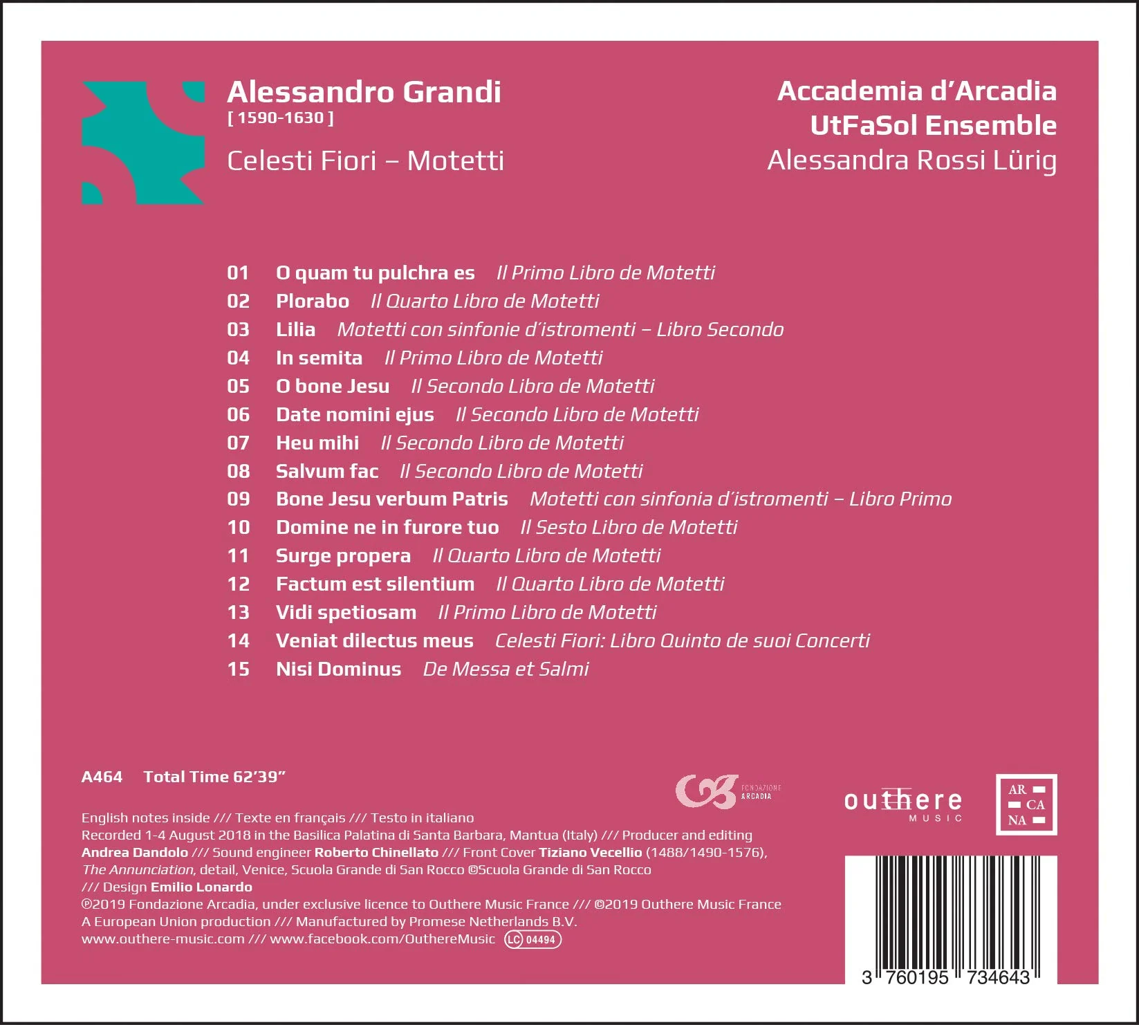 Grandi: Celesti fiori - Motetti - Image 2
