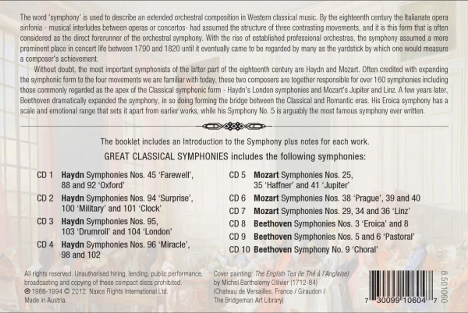 Great Classical Symphonies - Haydn, Mozart, Beethoven - Image 2