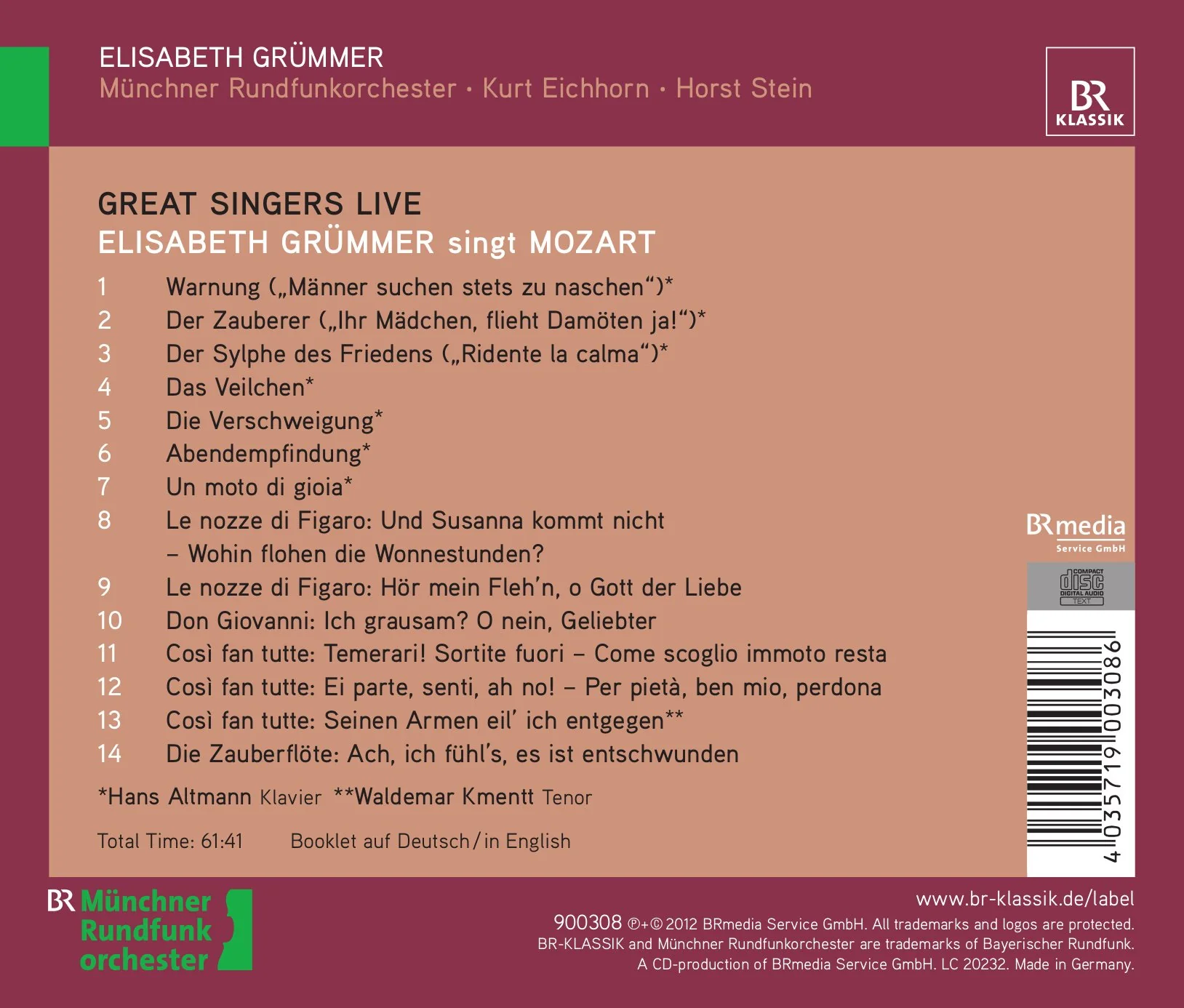 Great Singers Live: Elisabeth Grümmer - Image 2