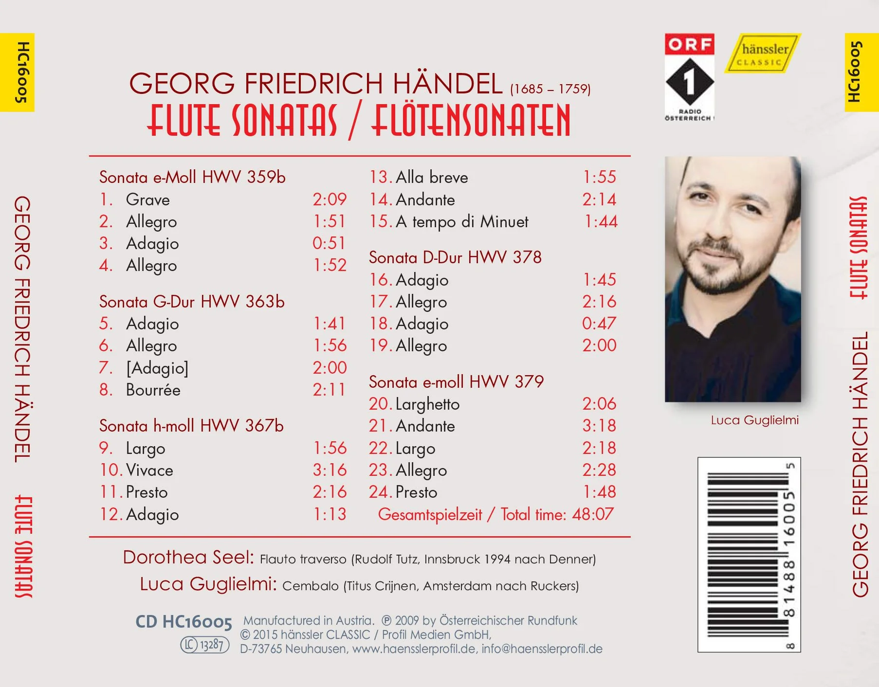 Handel: Flute Sonatas - Image 2