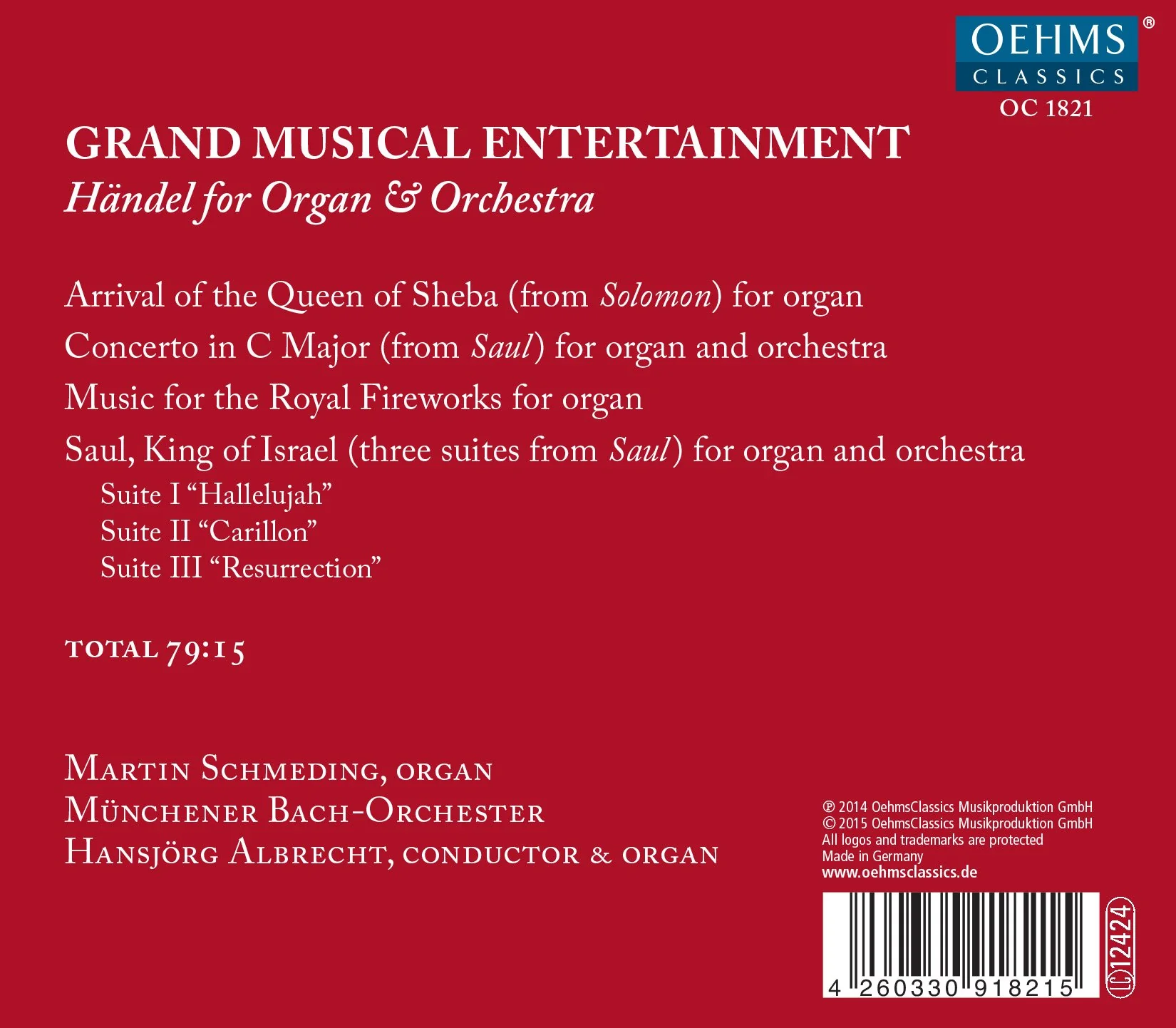 Handel: Grand Musical Entertainment – New Concertos for Orga - Image 2