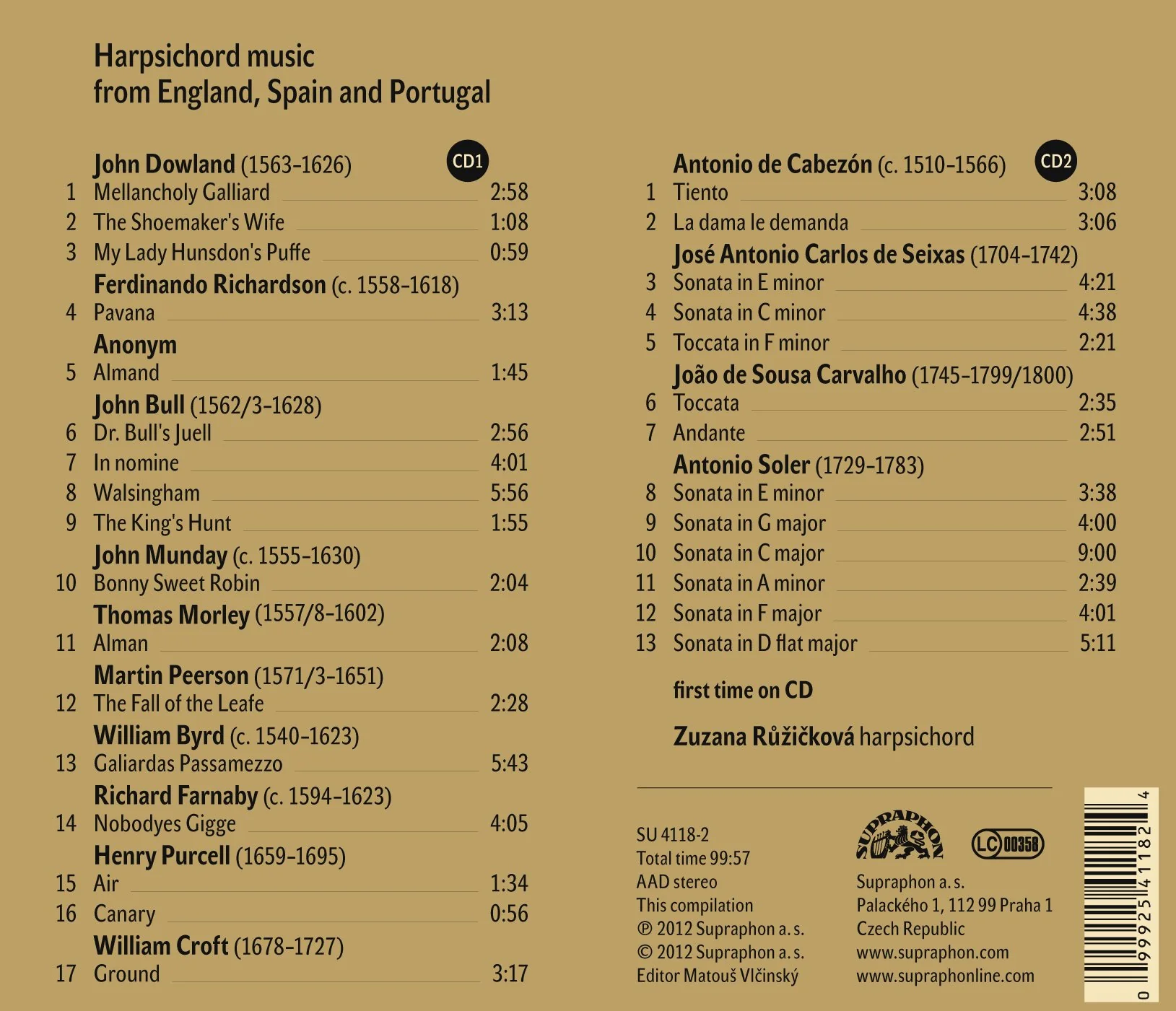 Harpsichord Music from England, Spain and Portugal - Image 2