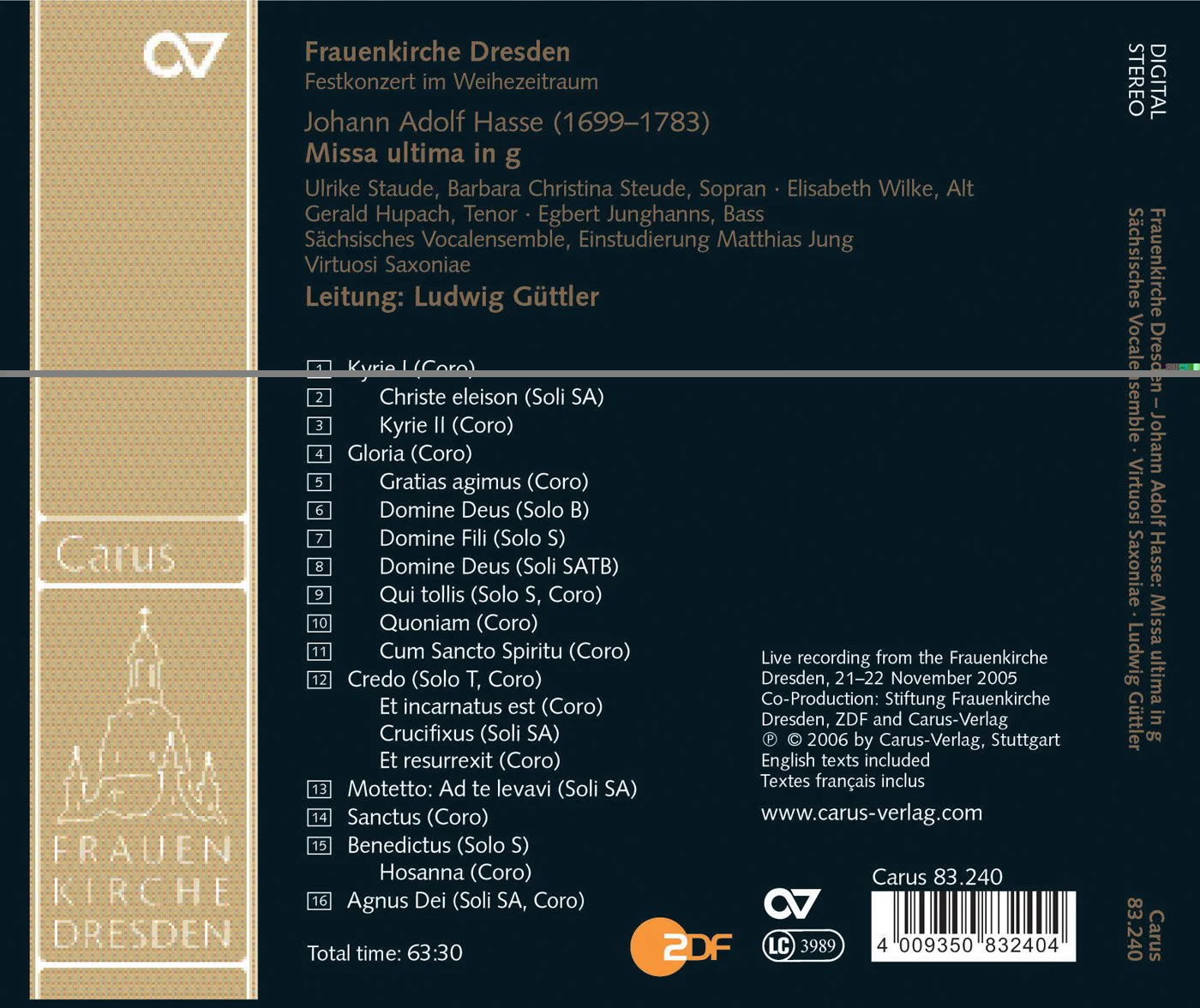 Hasse, J.A.: Mass in G Minor, "Terza Messa" - Image 2