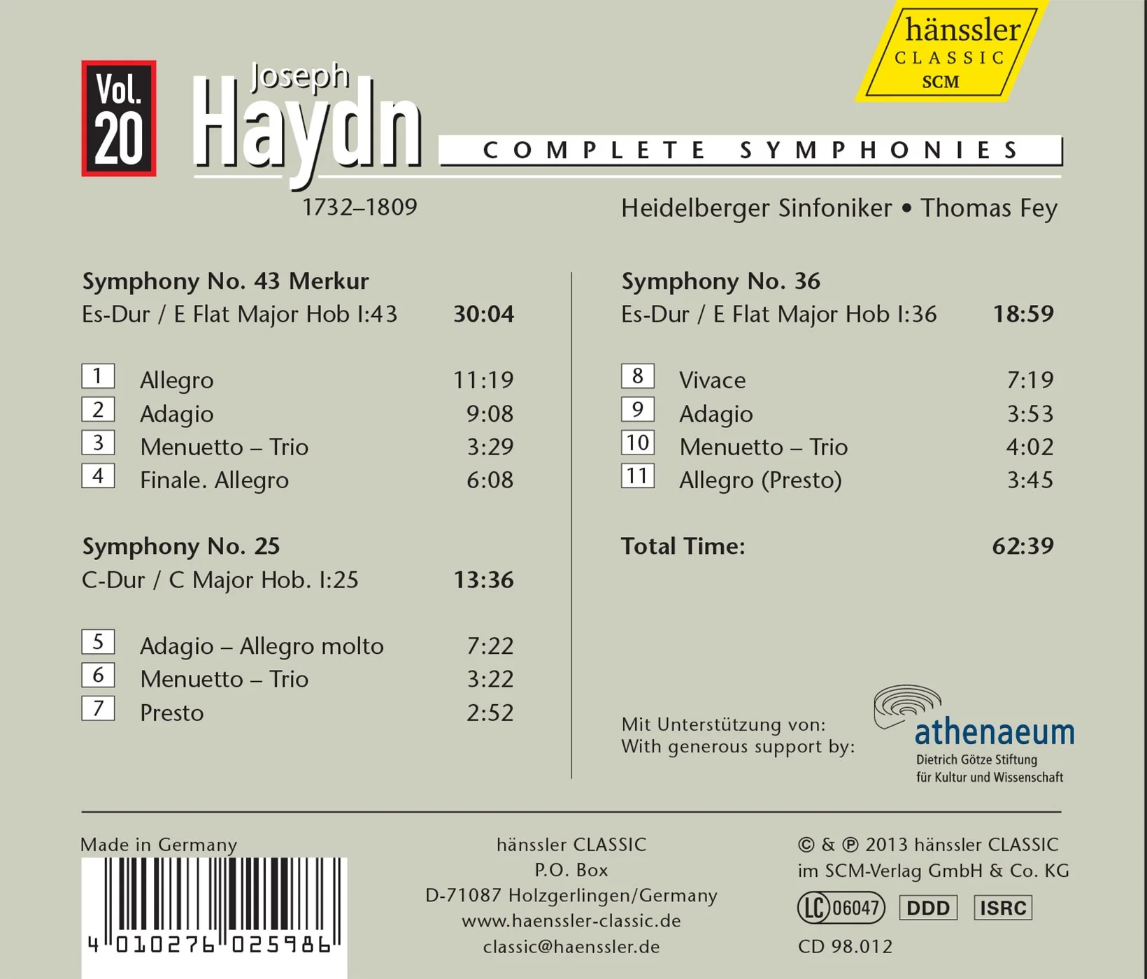 Haydn: Complete Symphonies, Vol. 20 - Image 2