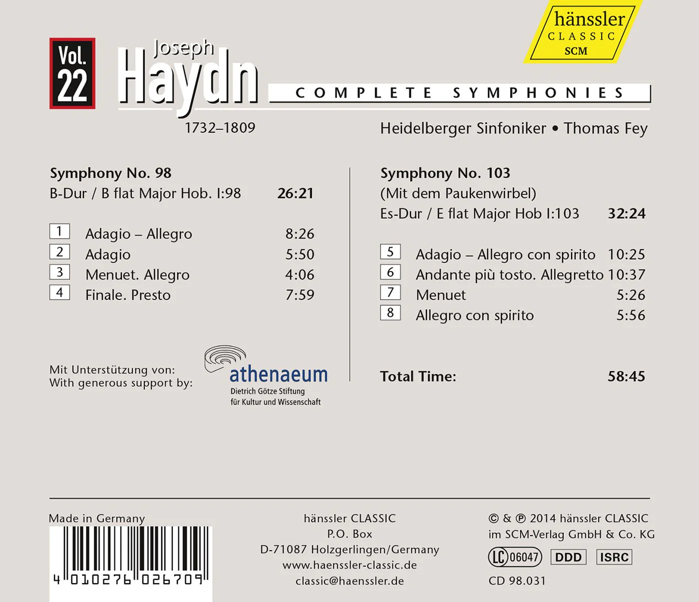 Haydn: Complete Symphonies, Vol. 22 - Image 2