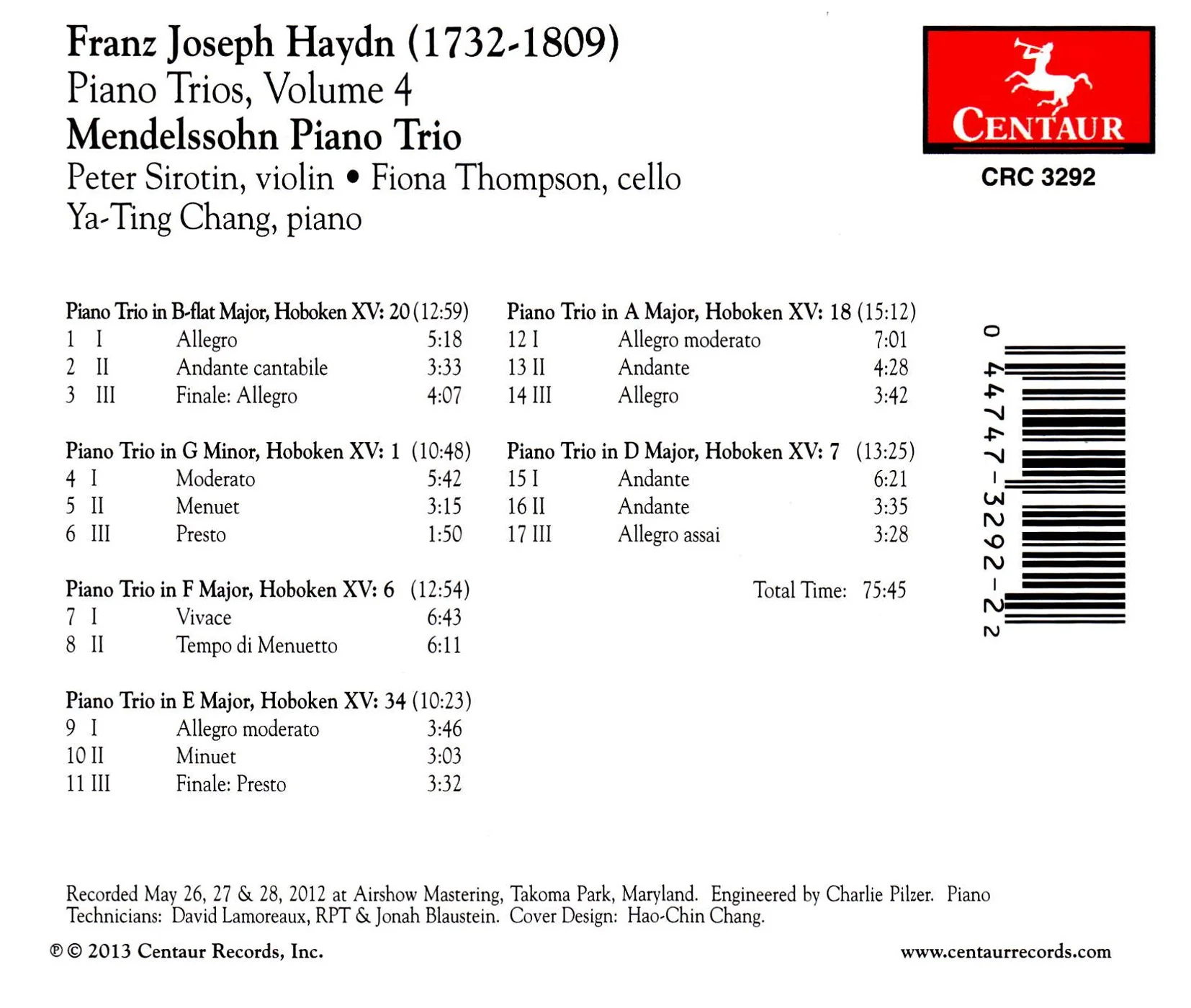 Haydn: Piano Trios, Vol. 4 - Image 2