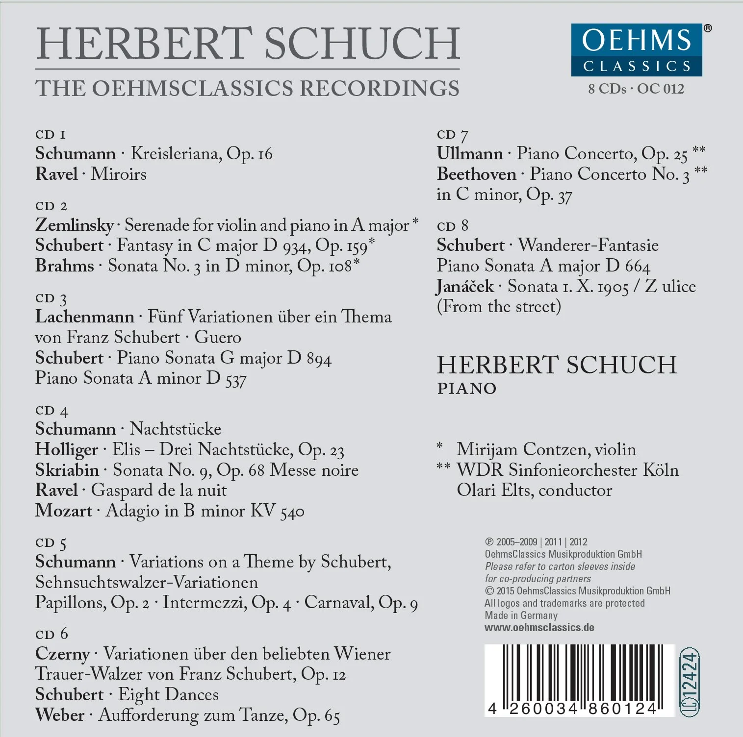 Herbert Schuch: The Oehms Classics Recordings - Image 2