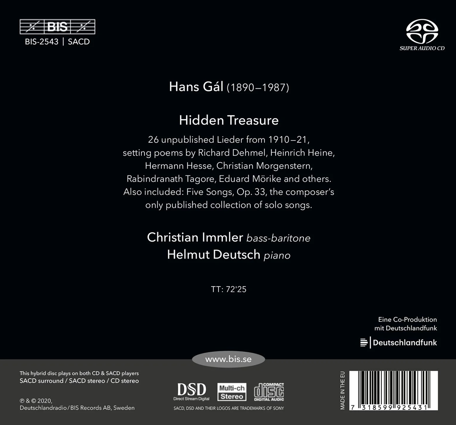Hidden Treasure - Gal: Unpublished Lieder / Immler, Deutsch - Image 2