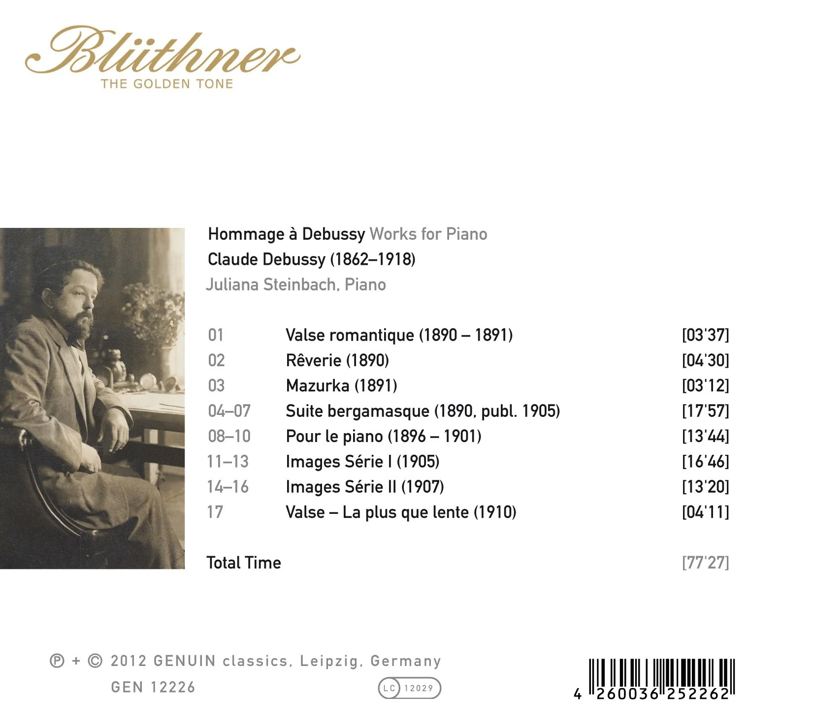Hommage à Debussy: Works for Piano CD 1 - Image 2