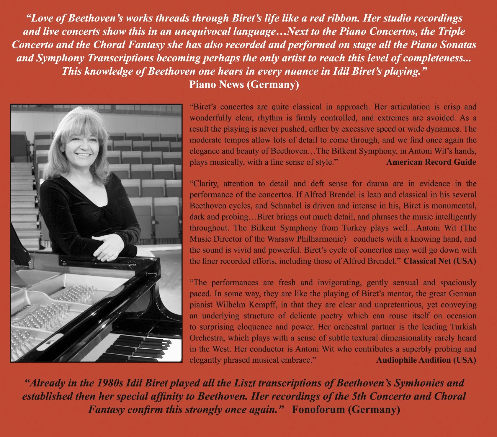 Idil Biret Beethoven Edition: 5 Piano Concertos & Choral Fan - Image 2