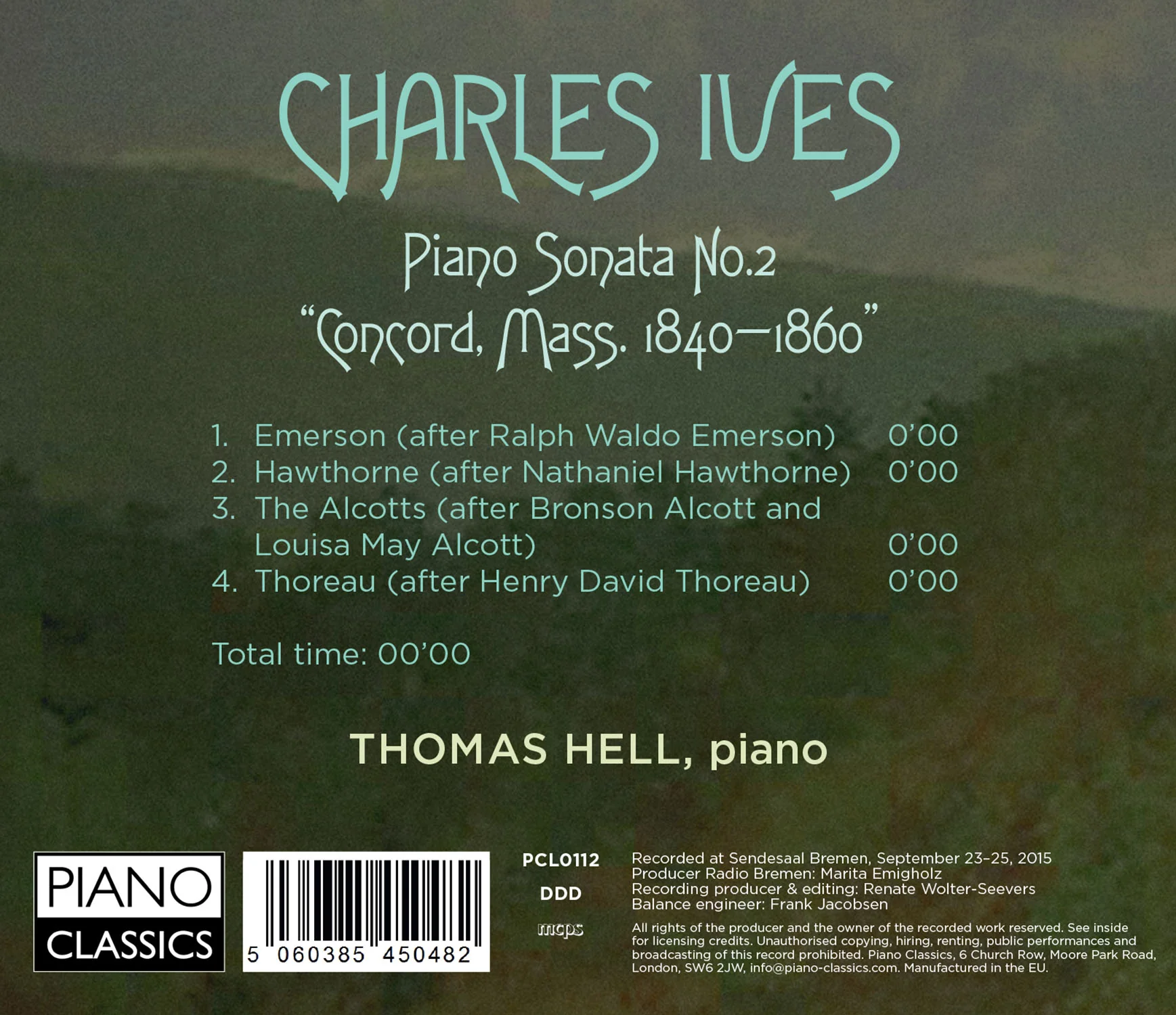 Ives: Concord Sonata / Thomas Hell - Image 2
