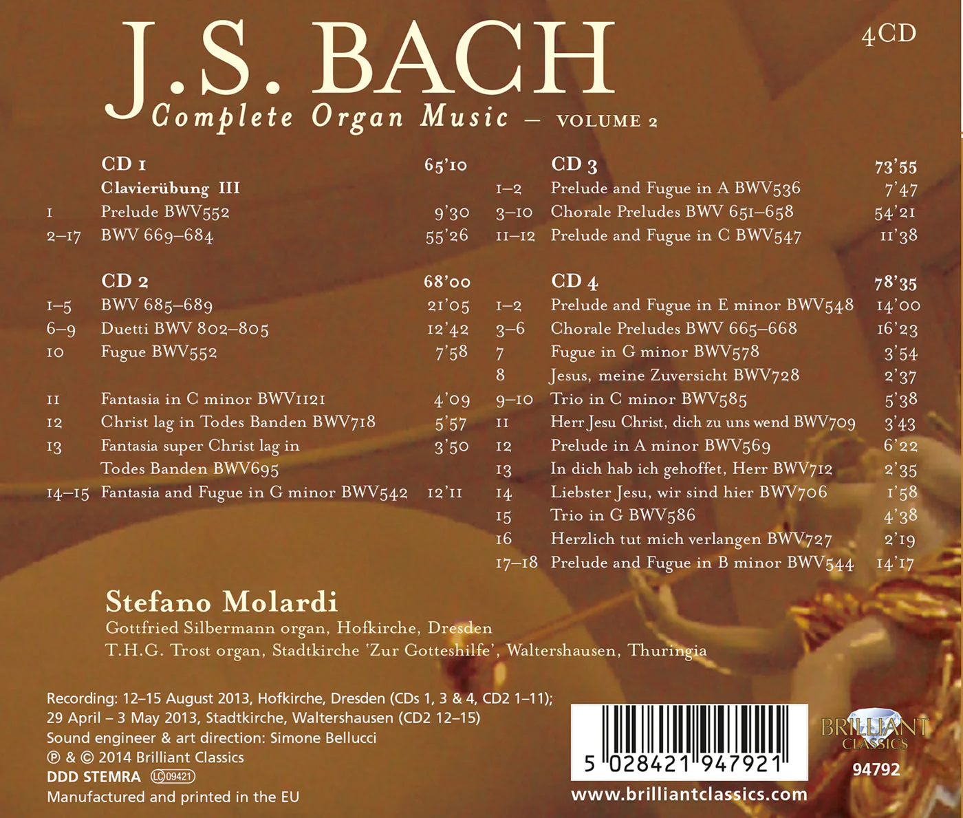 J.S. Bach: Complete Organ Music, Vol. 2 - Image 2