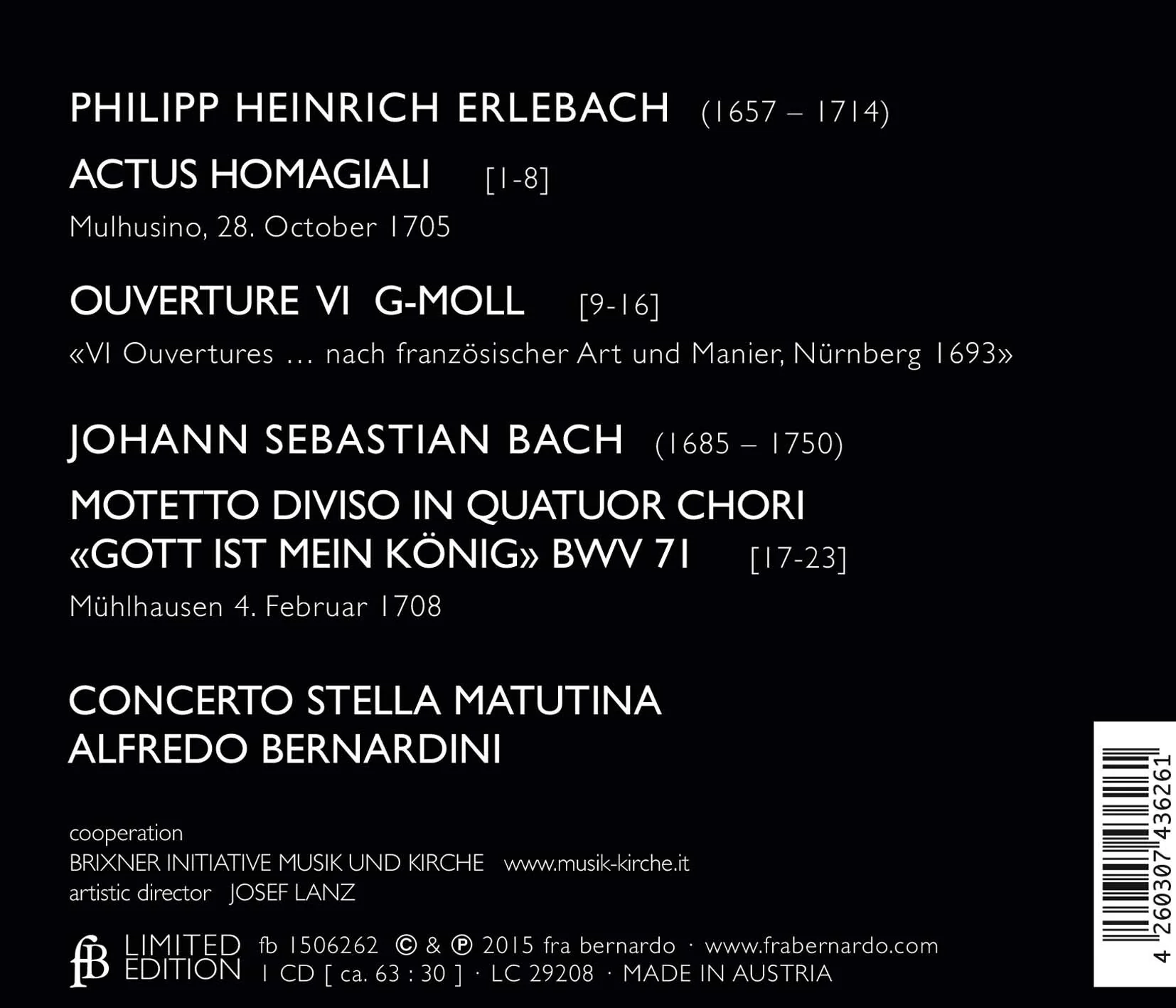 Josephs Neuer Kayser-Thron: Music of Erlebach and Bach - Image 2