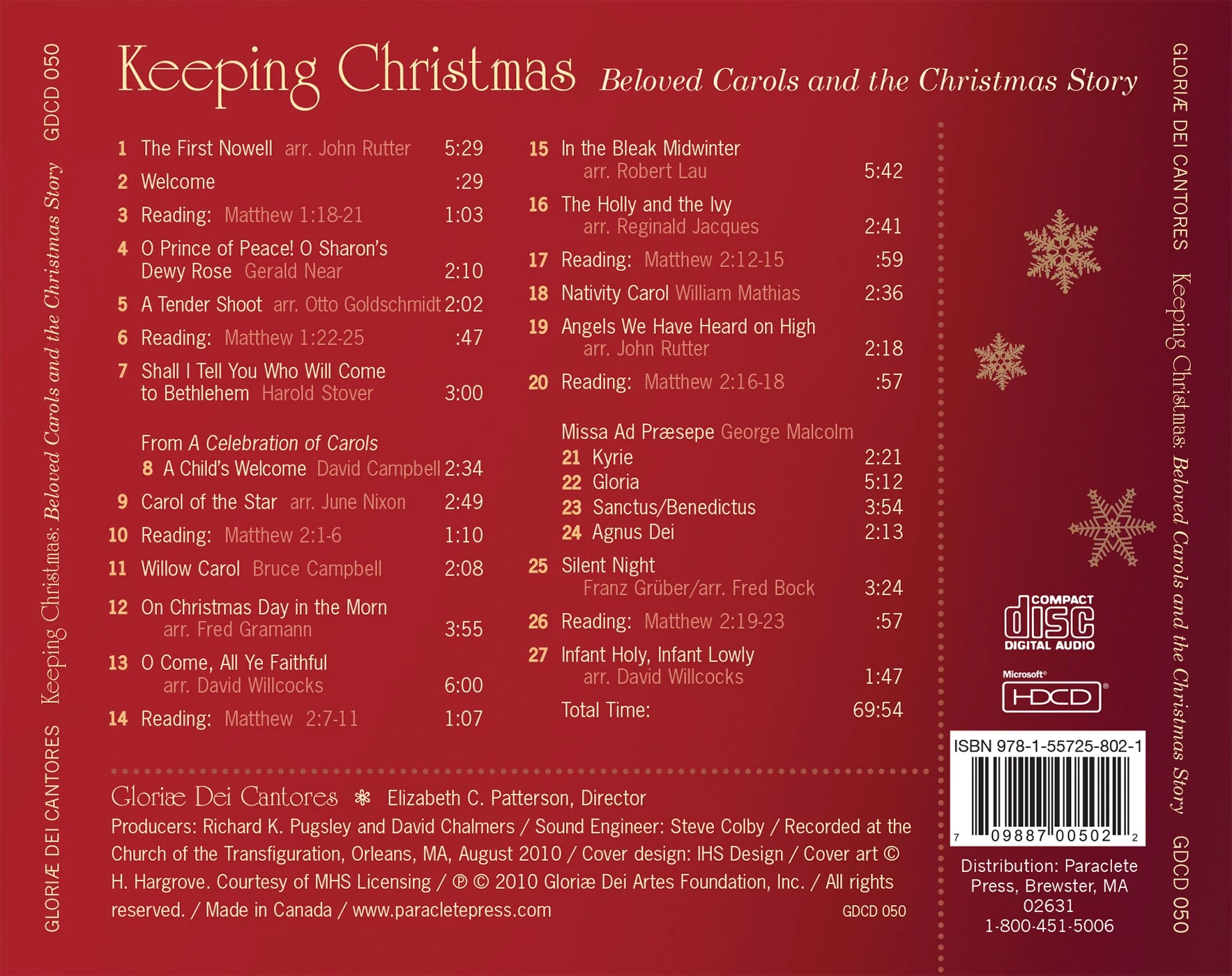 Keeping Christmas: Beloved Carols & The Christmas Story / Patterson, Gloriae Dei Cantores - Image 2