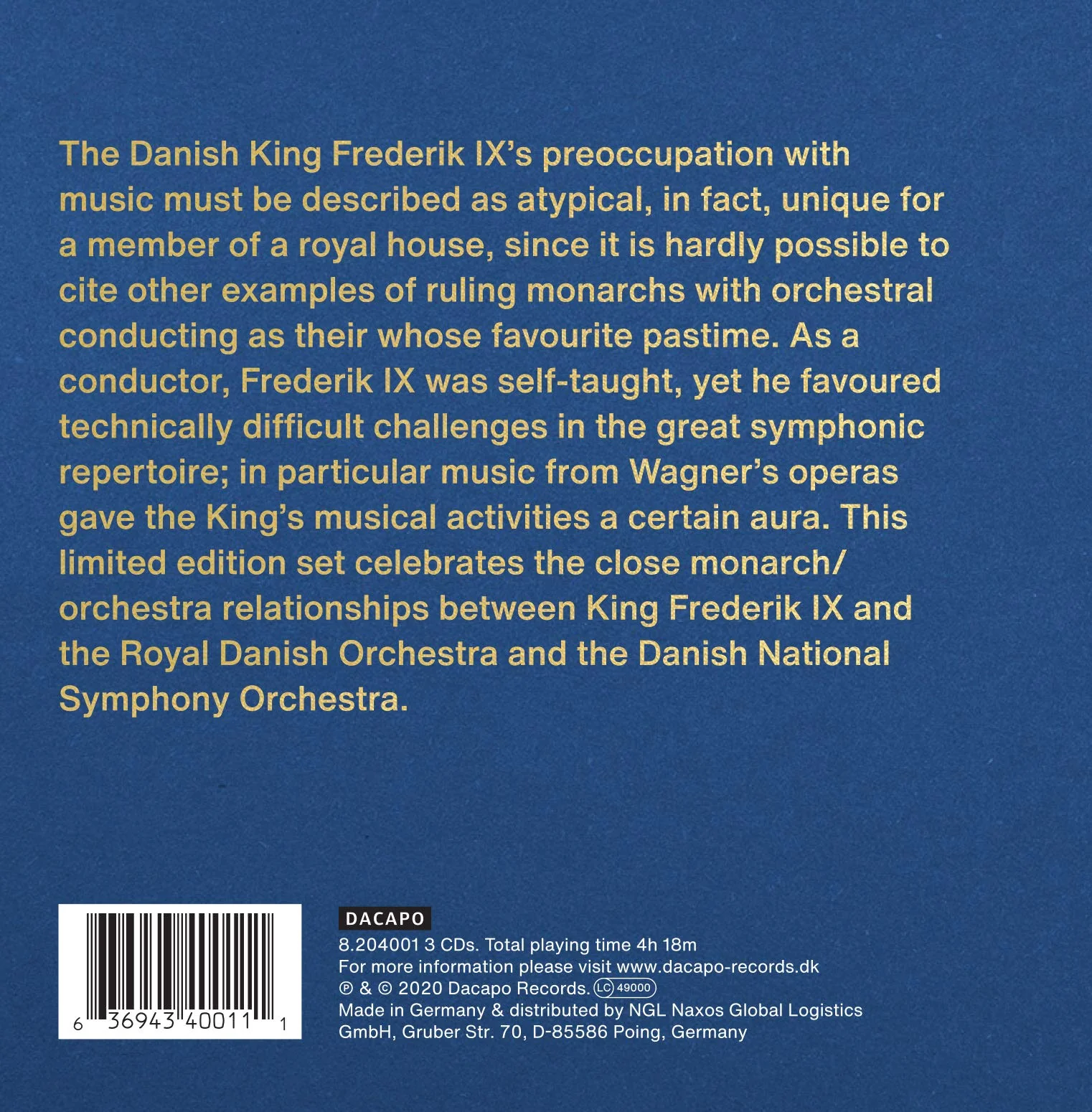 King Frederik IX Conducts the Royal Danish Orchestra & Danish National Symphony - Image 2