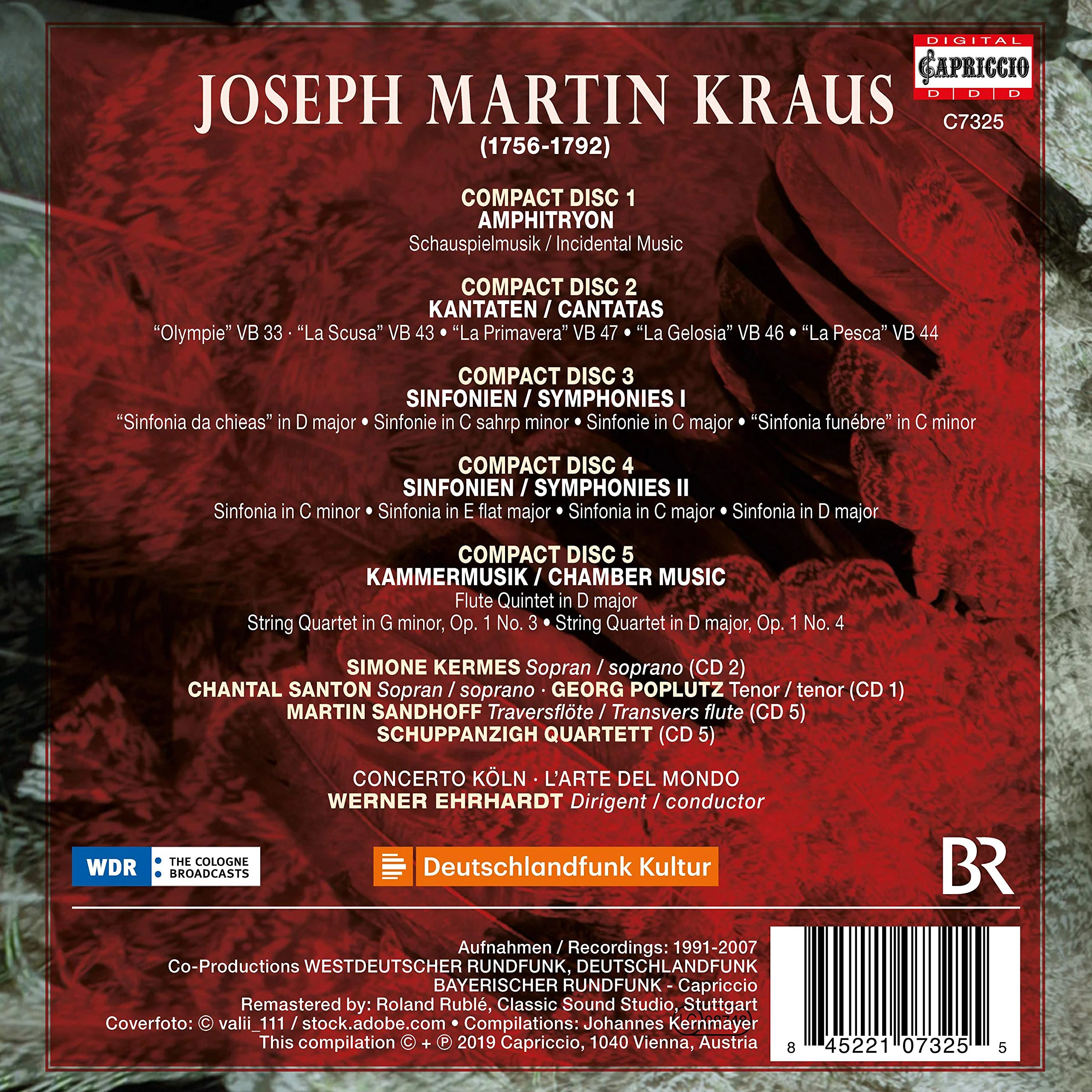 Kraus: Amphitryon; Cantatas; Symphonies; Chamber Music - Image 2