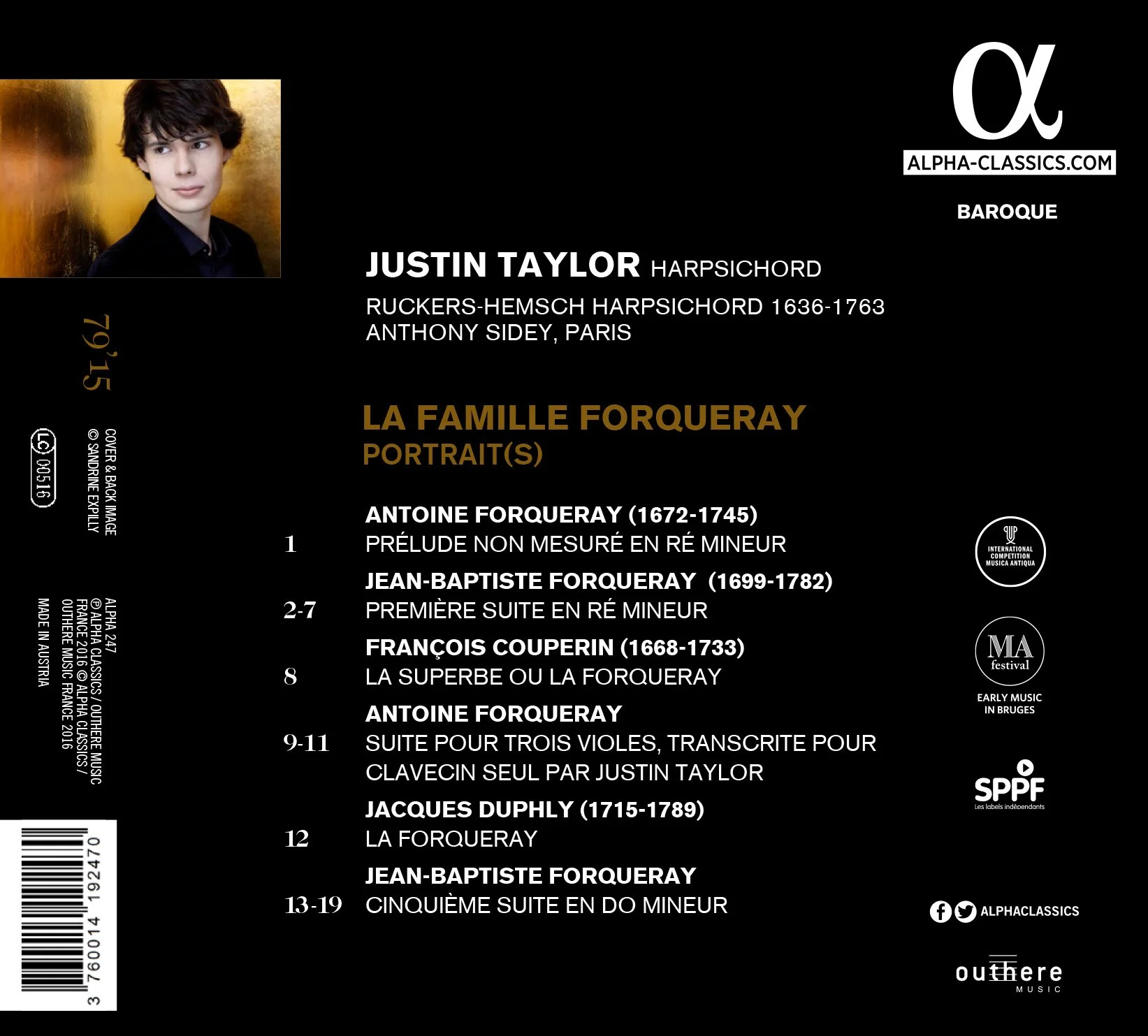 La famille Forqueray: Portrait(s) / Taylor - Image 2
