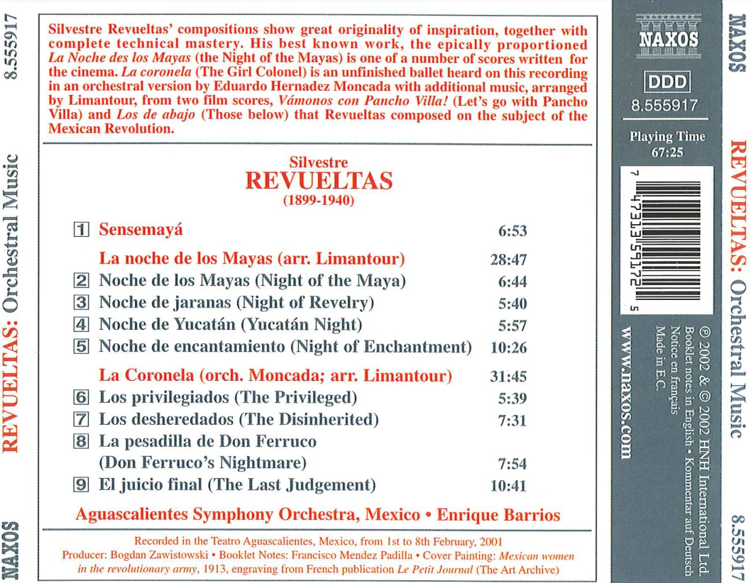 Latin-American Classics - Revueltas: Orchestral Music - Image 2
