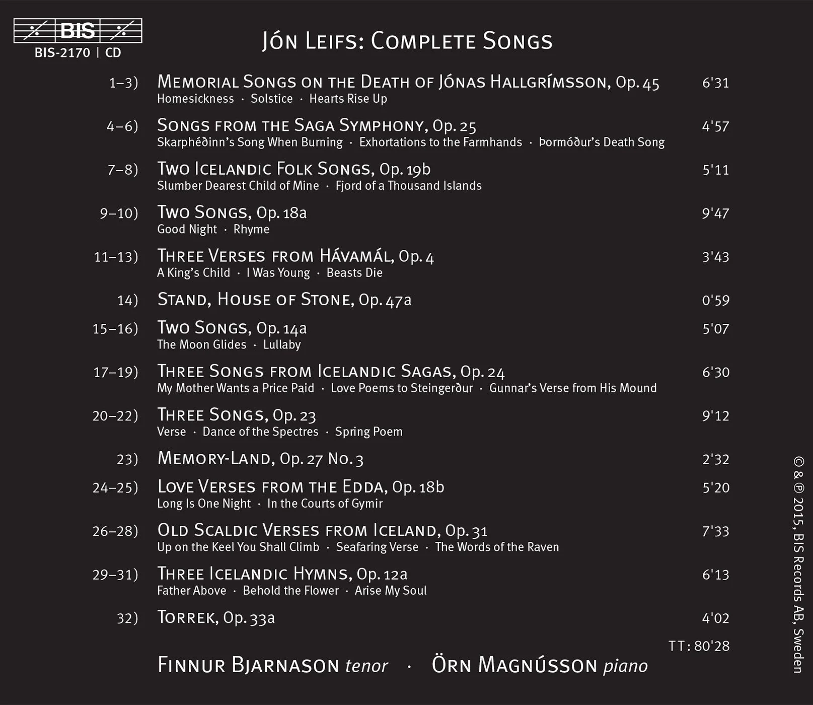 Leifs: Complete Songs - Image 2