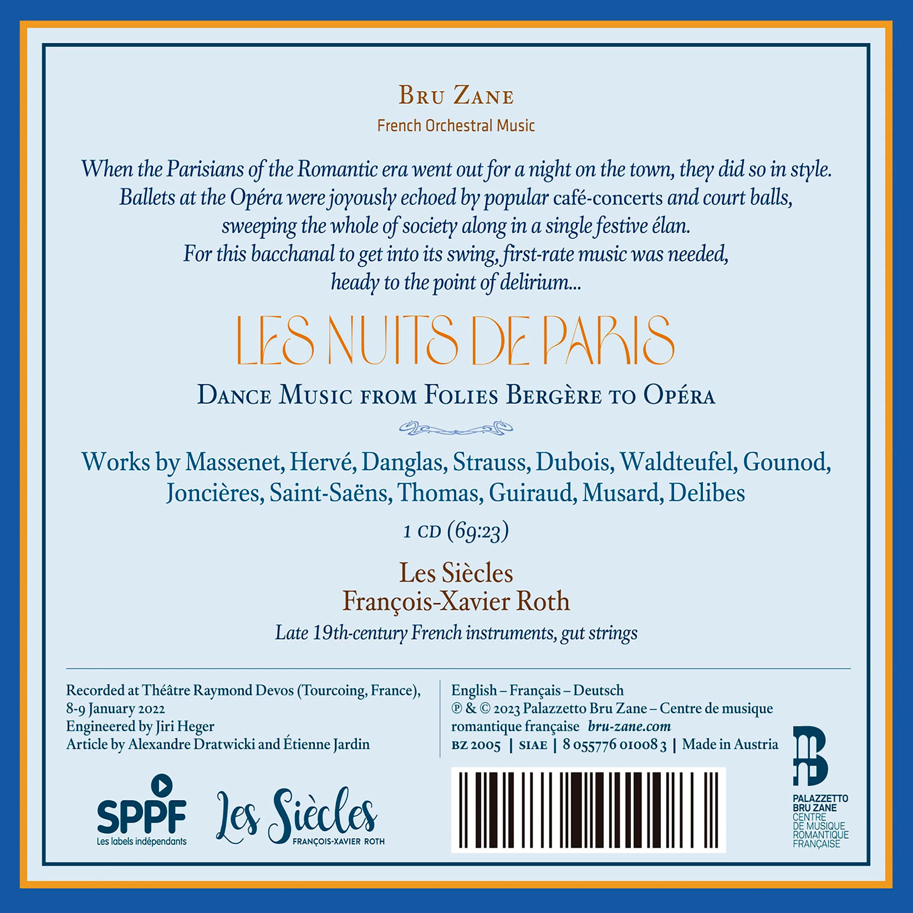 Les Nuits de Paris - Dance Music from Folies Bergère to Opéra / Roth, Les Siècles - Image 2