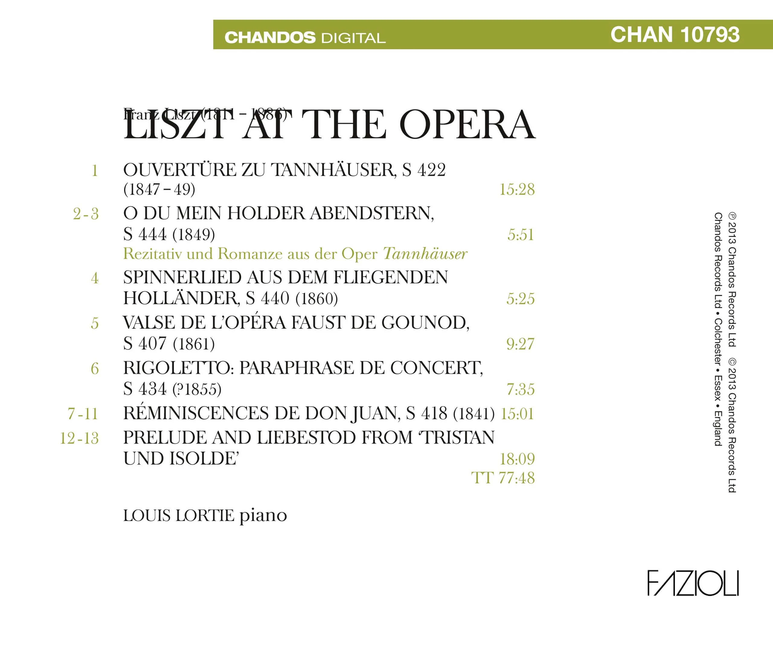 Liszt at the Opera / Louis Lortie - Image 2