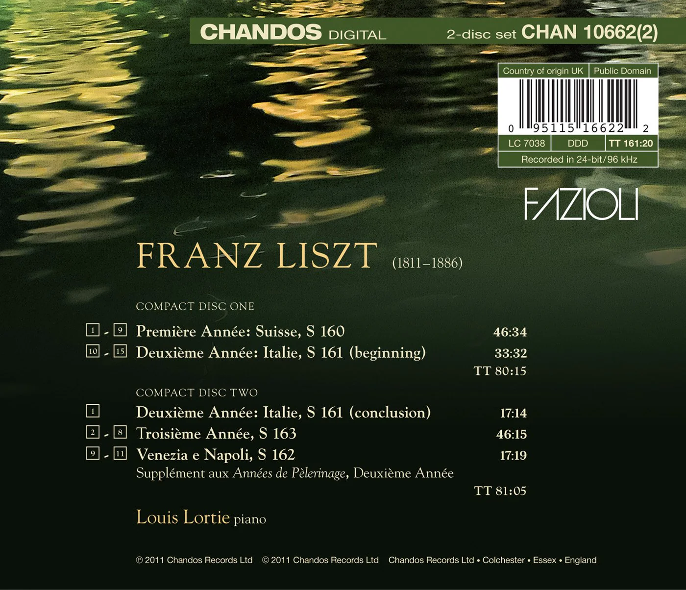 Liszt: The Complete Annees de Pelerinage / Louis Lorti - Image 2