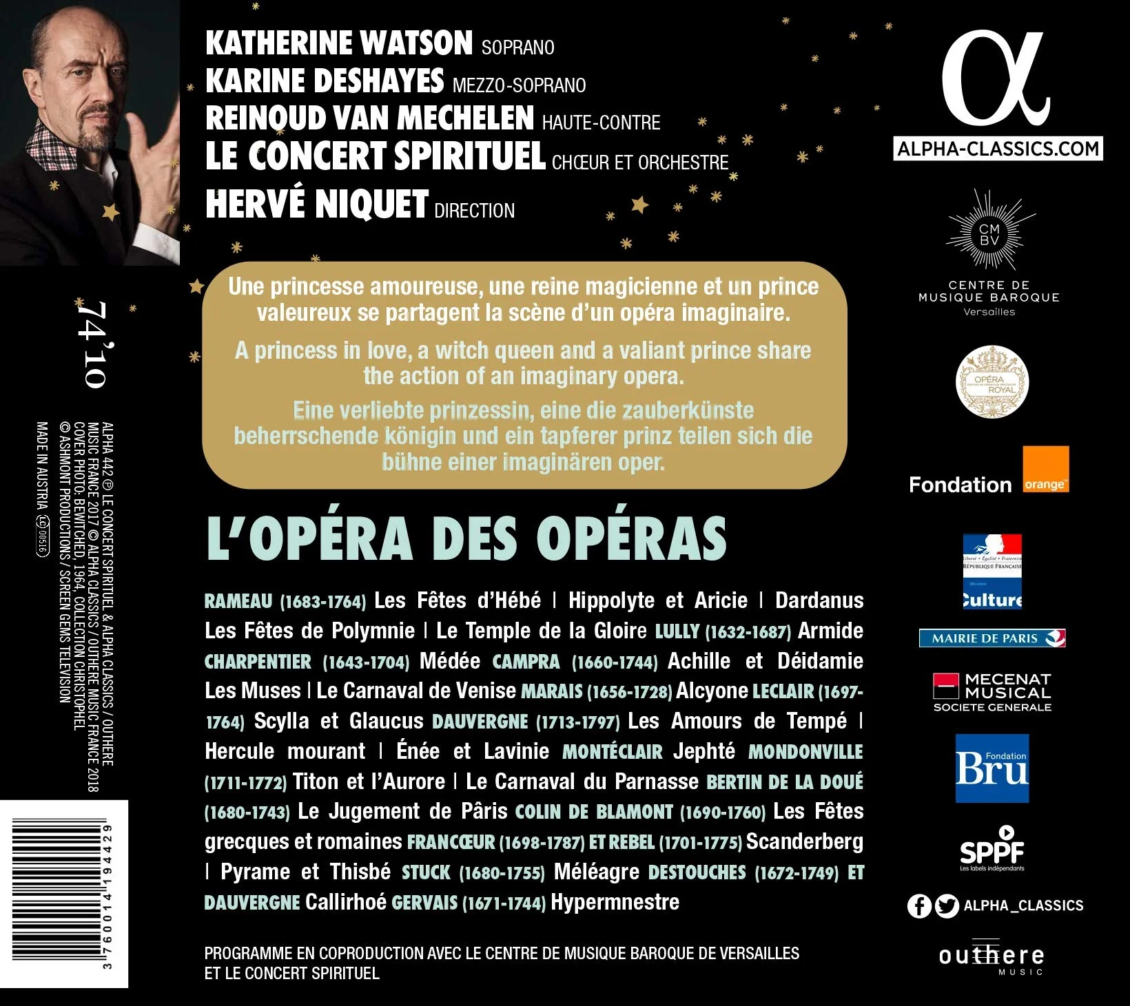 L'Opera des Operas / Niquet, Le Concert Spirituel - Image 2