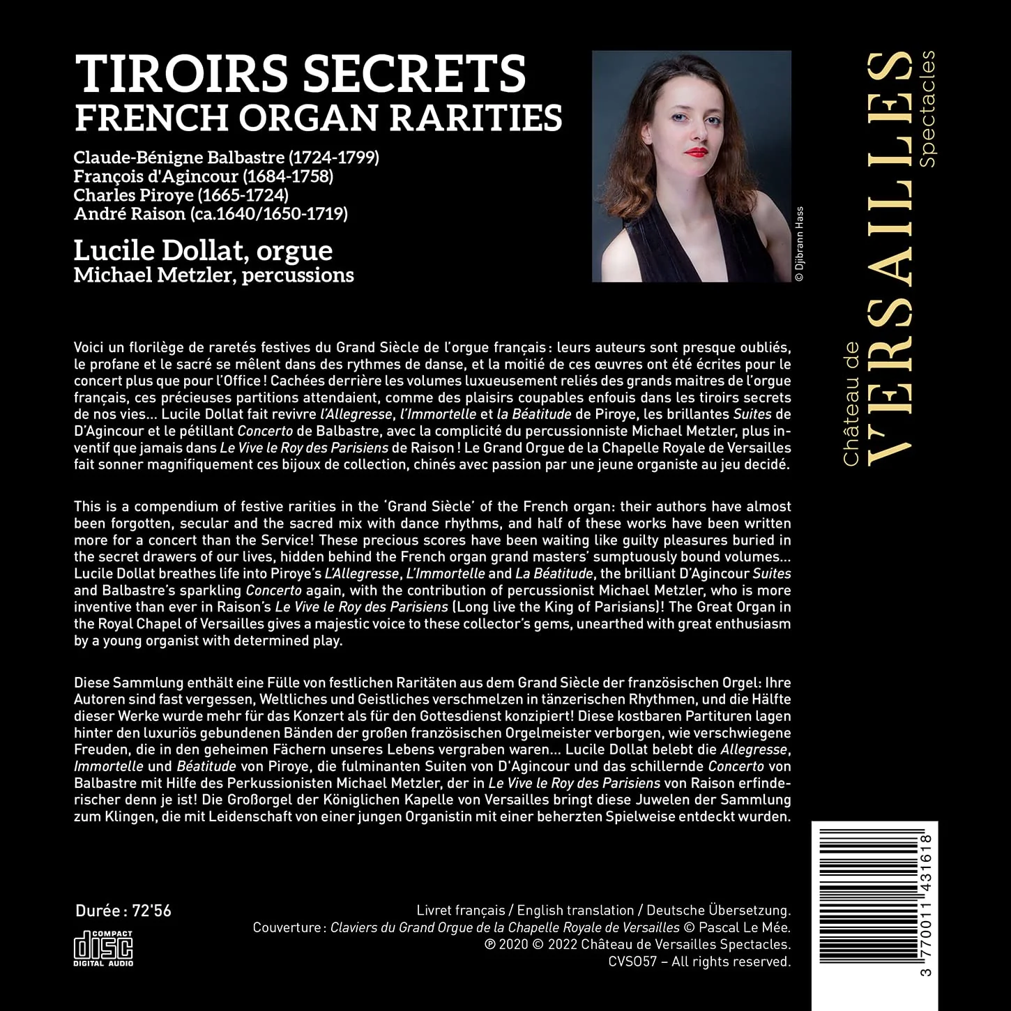 Balbastre, D’Agincour, Raison, Piroye: Tiroirs Secrets / Dollat, Metzler - Image 2