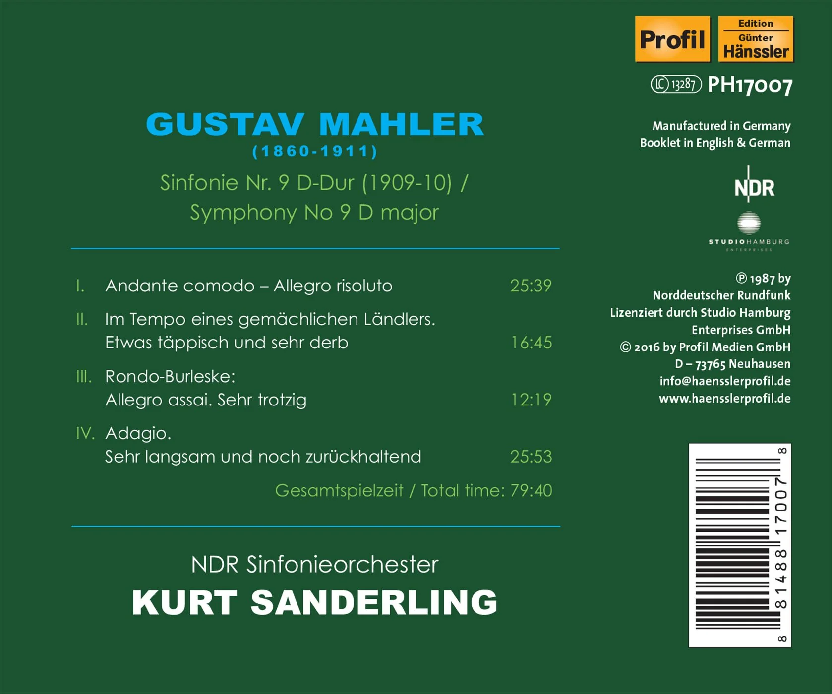 Mahler: Symphony No. 9 - Image 2