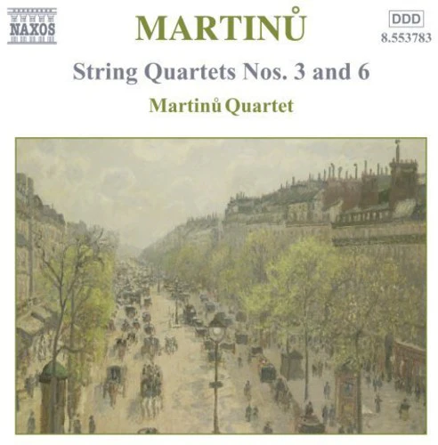 Martinu: String Quartets No 3 And 6, Etc / Martinu Quartet