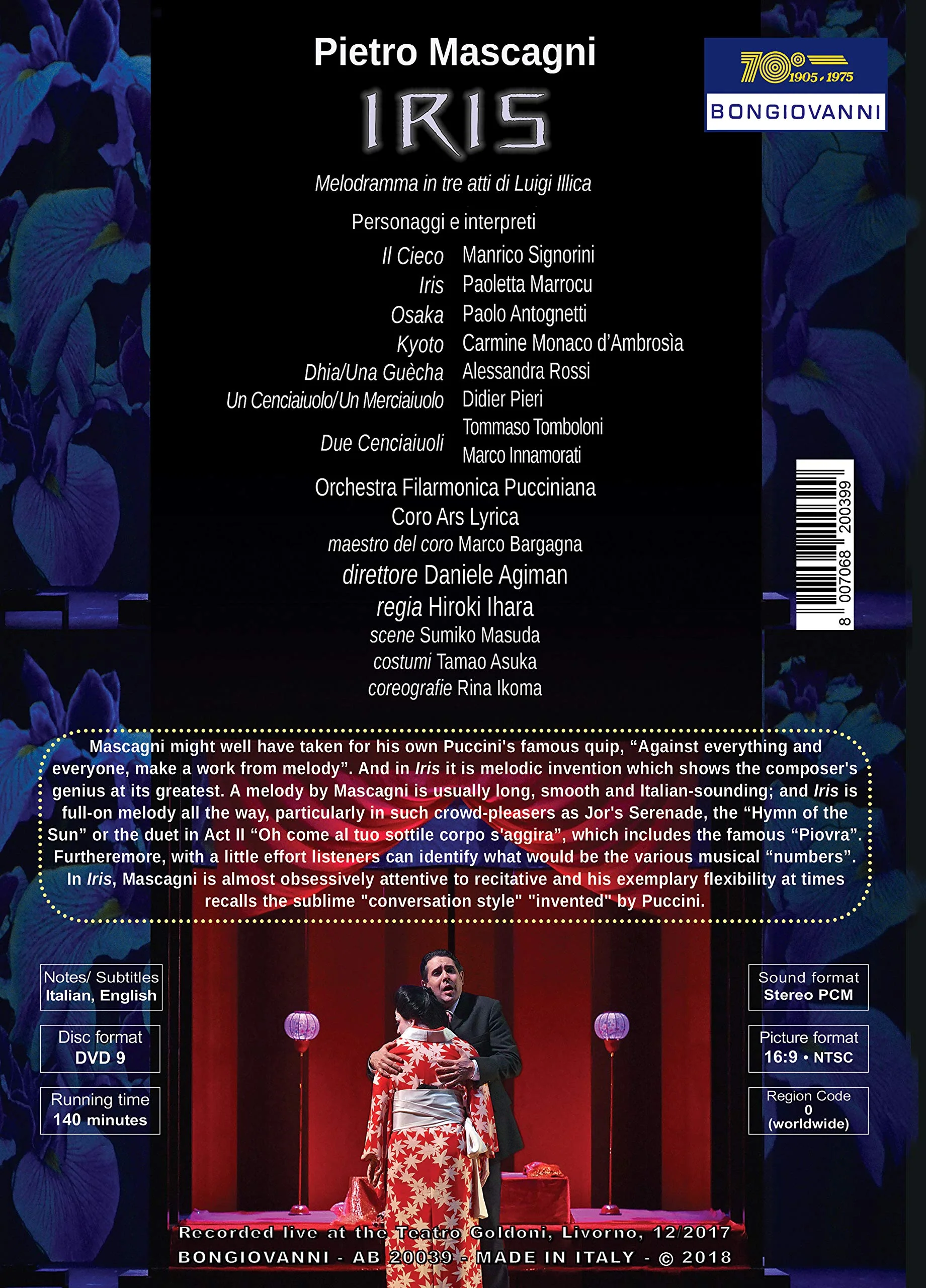 Mascagni: Iris / Agiman, Pucciniana Philharmonic Orchestra - Image 2