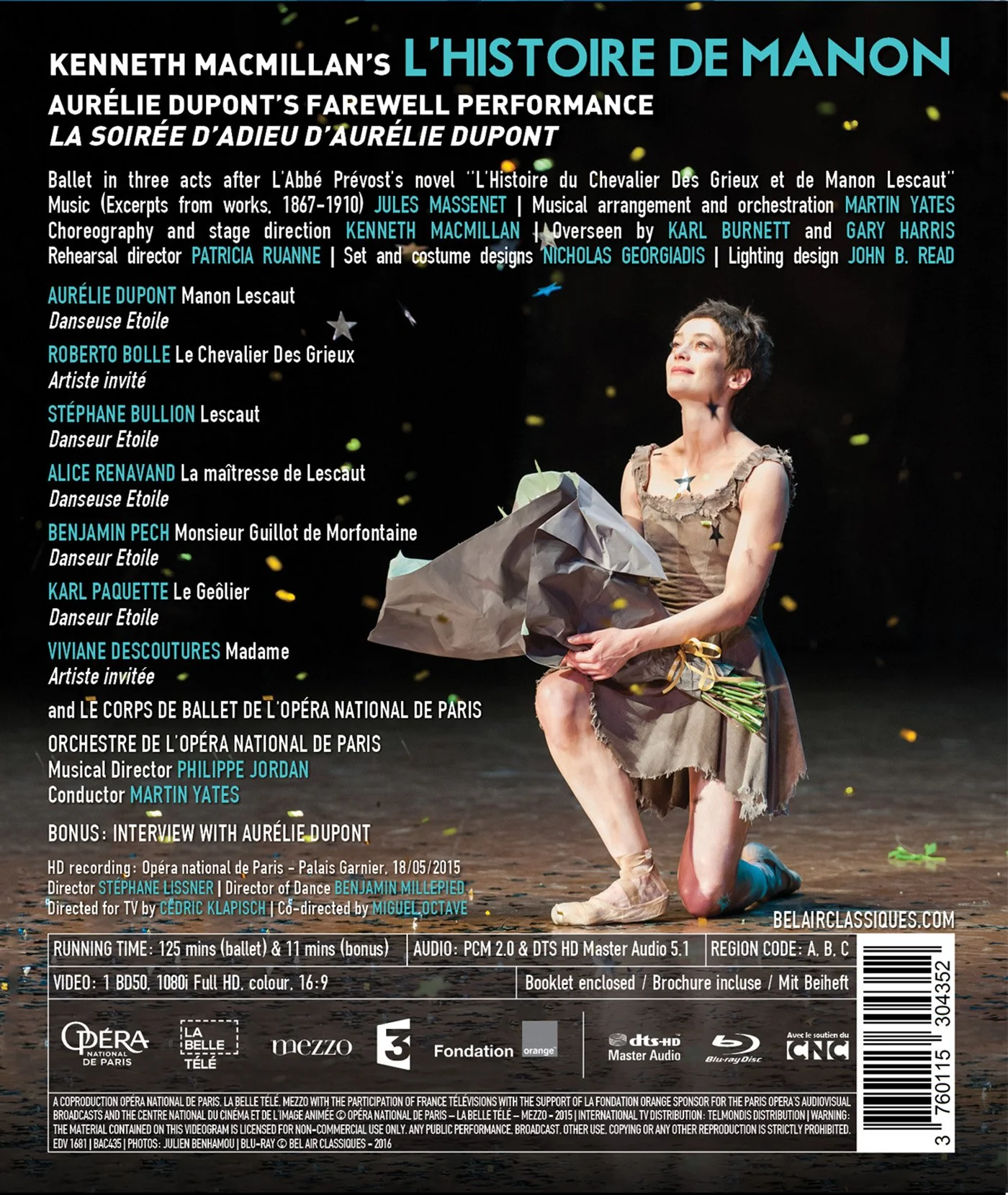 Massenet: L'histoire de Manon / Yates, Paris National Opera Orchestra [Blu-ray] - Image 2