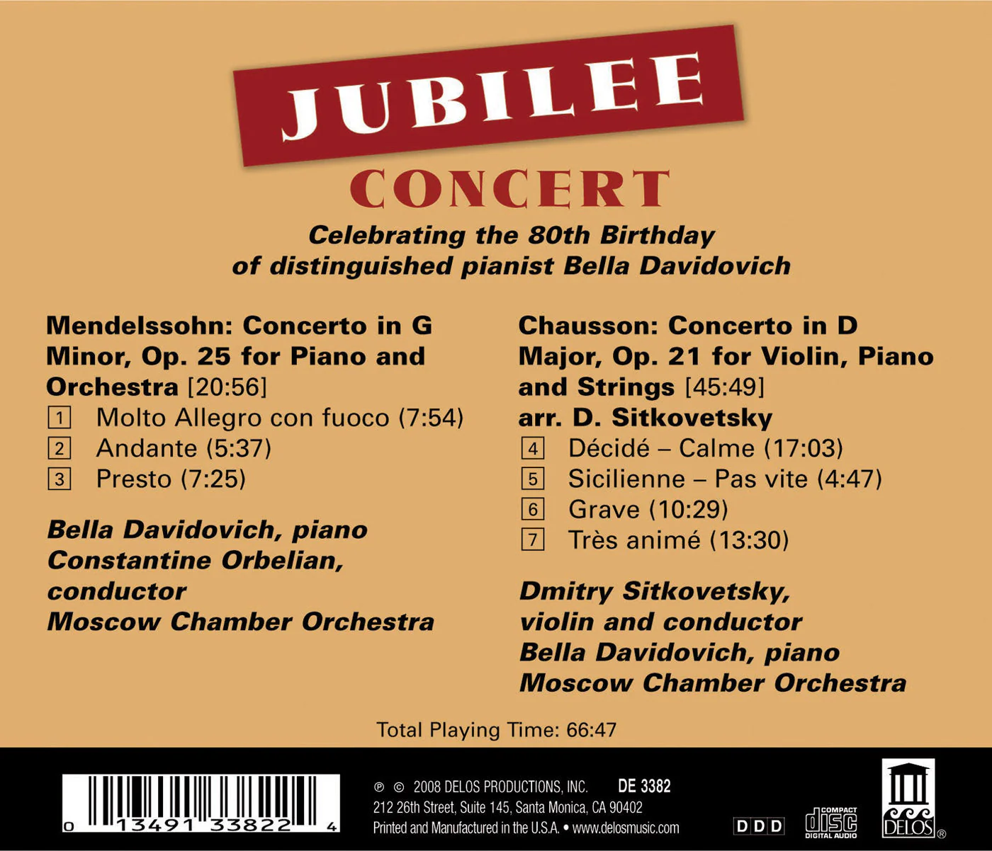 Mendelssohn, Felix: Piano Concerto No. 1 / Chausson, E.: Con - Image 2
