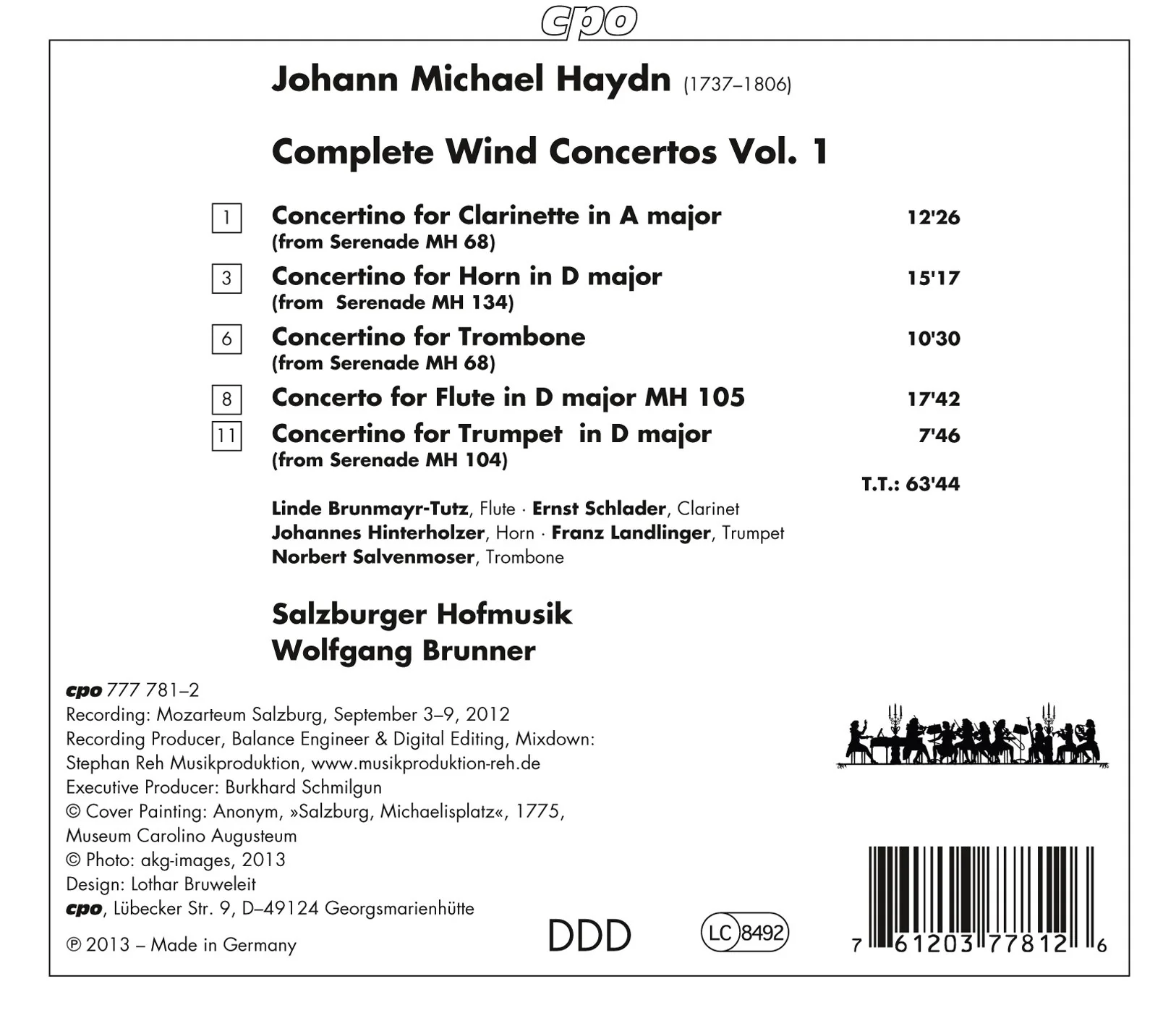 Michael Haydn: Complete Wind Concertos, Vol. 1 - Image 2