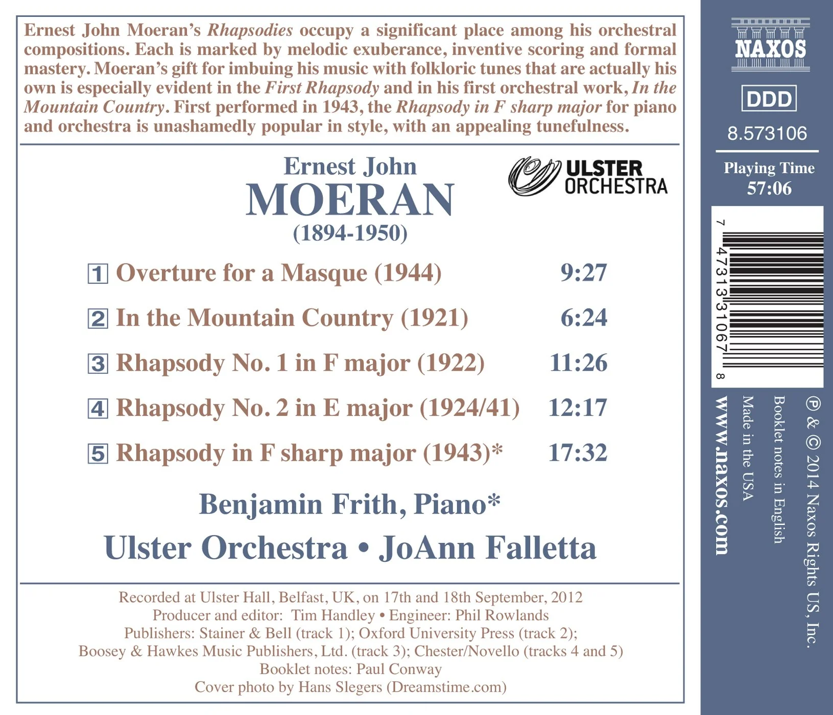 Moeran: In the Mountain Country... / Falletta - Image 2