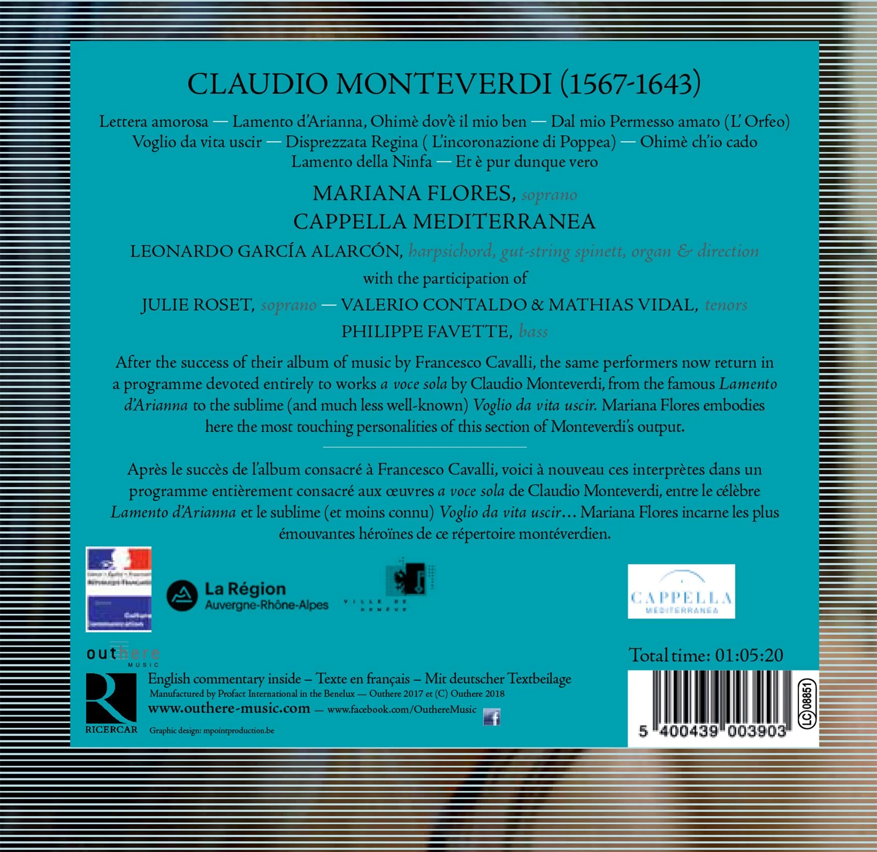 Monteverdi: Lettera amorosa / Flores, Alarcon, Cappella Mediterranea - Image 2