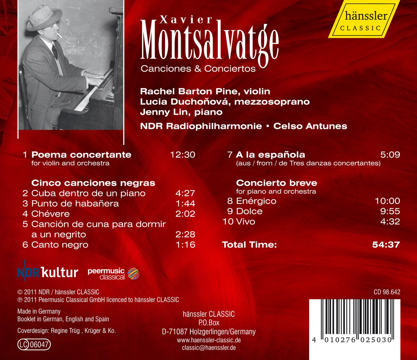 Montsalvatge: Canciones & Concertos / Lin, Barton Pine, Duchonova - Image 2