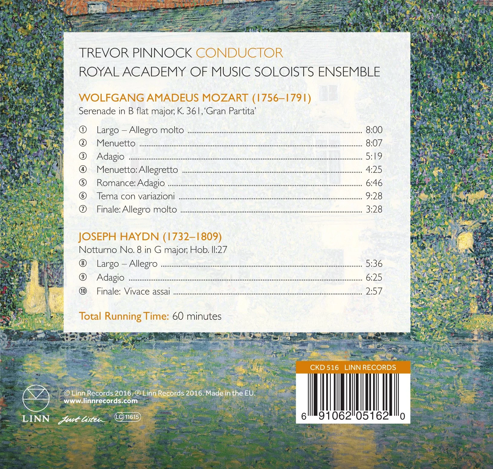 Mozart: Gran Partita / Pinnock, Royal Academy of Music Soloists - Image 2