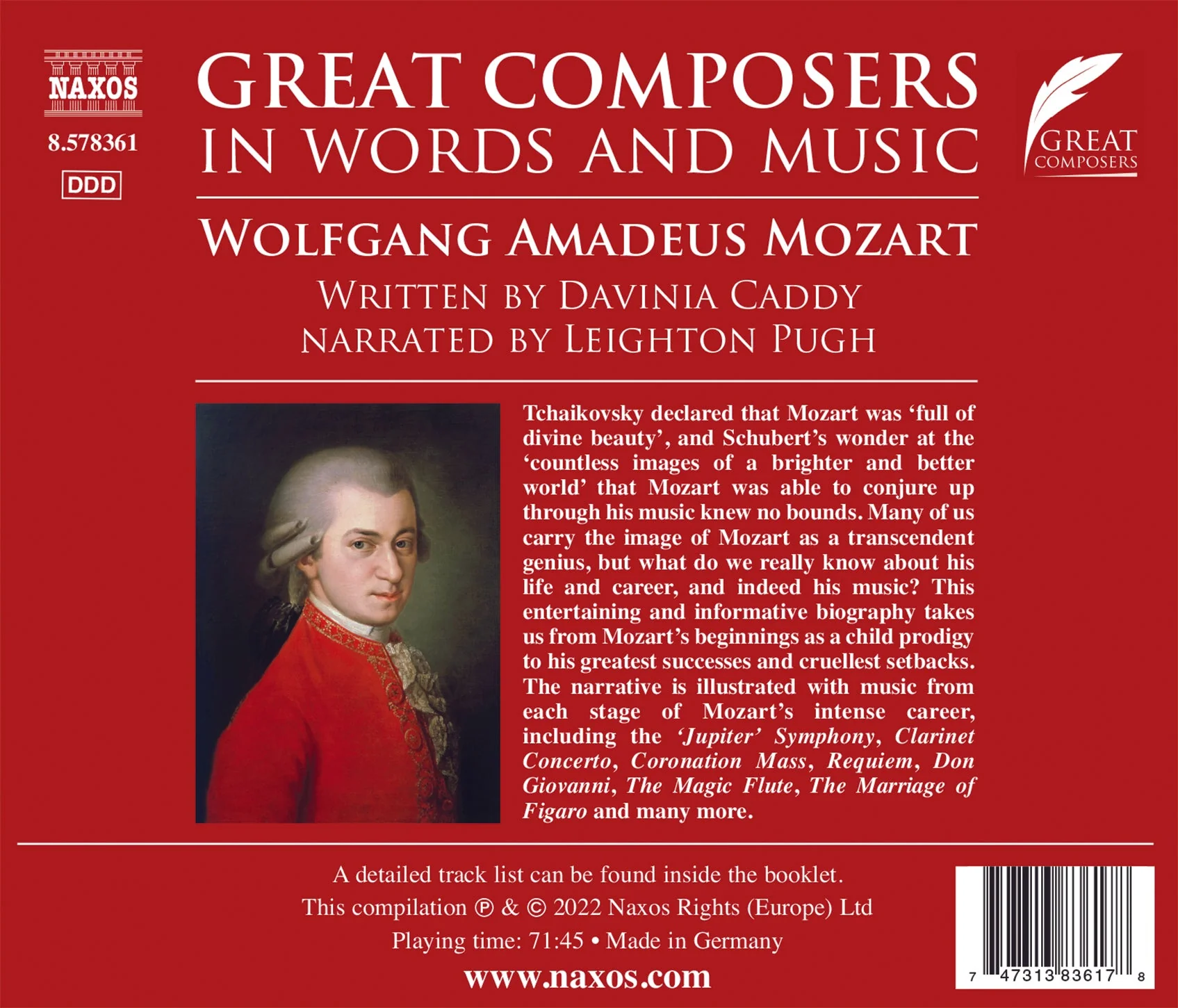 Mozart: Great Composers in Words & Music - Image 2