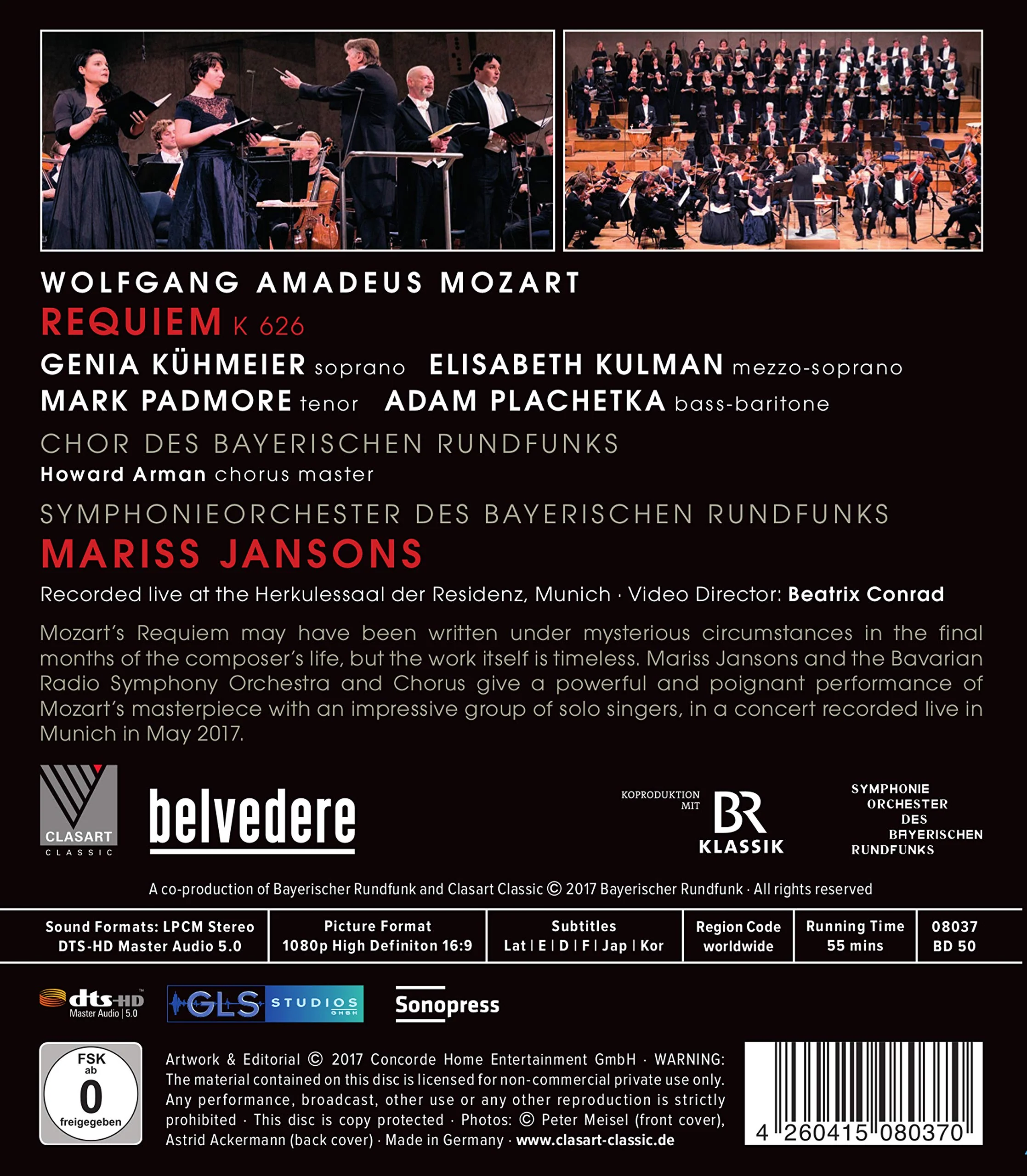 Mozart: Requiem / Jansons, Bavarian Radio Symphony [Blu-ray] - Image 2