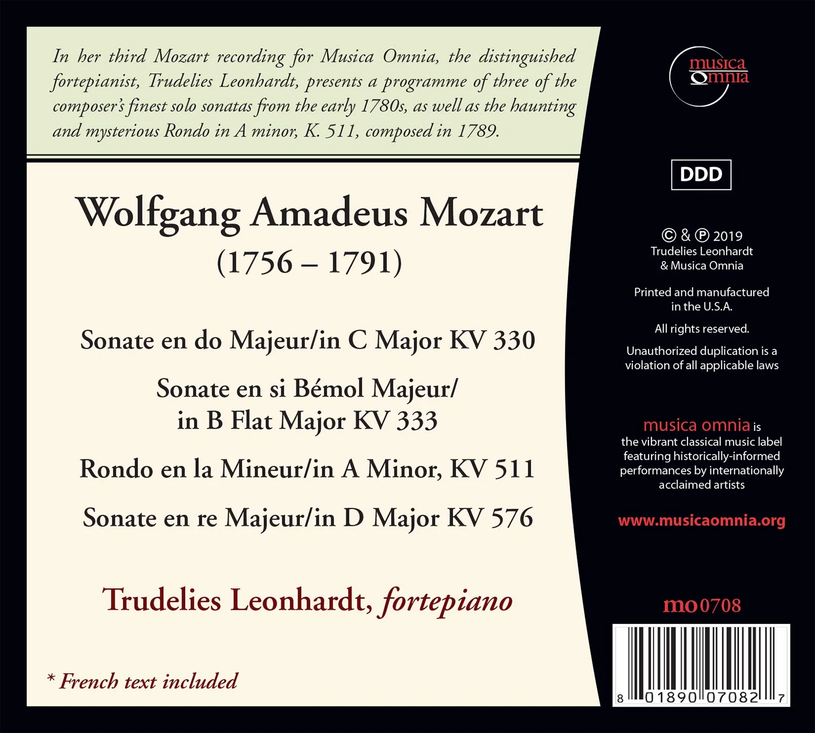 Mozart: Sonatas, K. 330, K. 333, K. 576 / Rondo, K. 511 - Image 2
