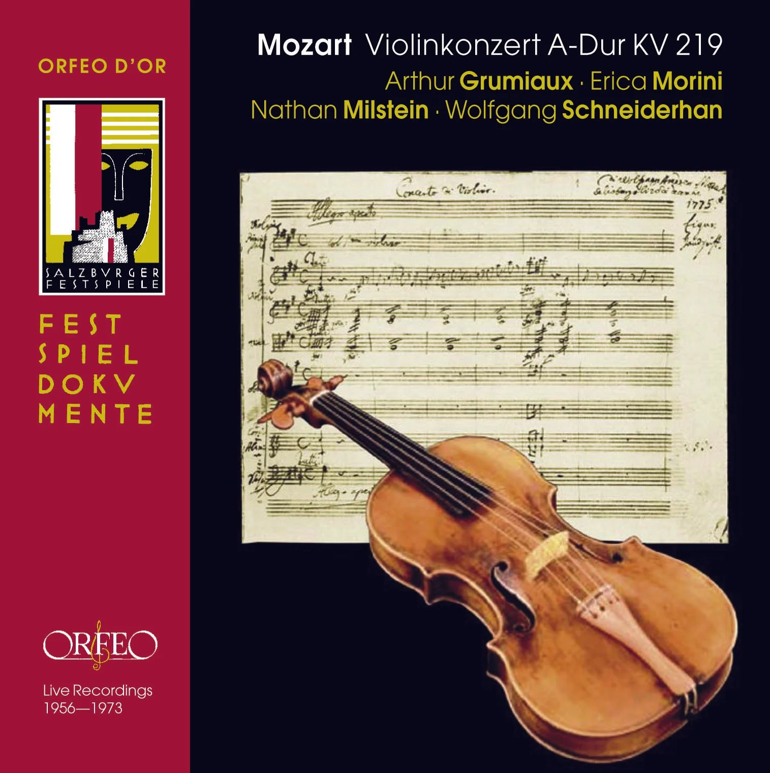 Mozart: Violin Concerto K 219 / Grumiaux, Morini, Milstein, Schneiderhan - Image 2