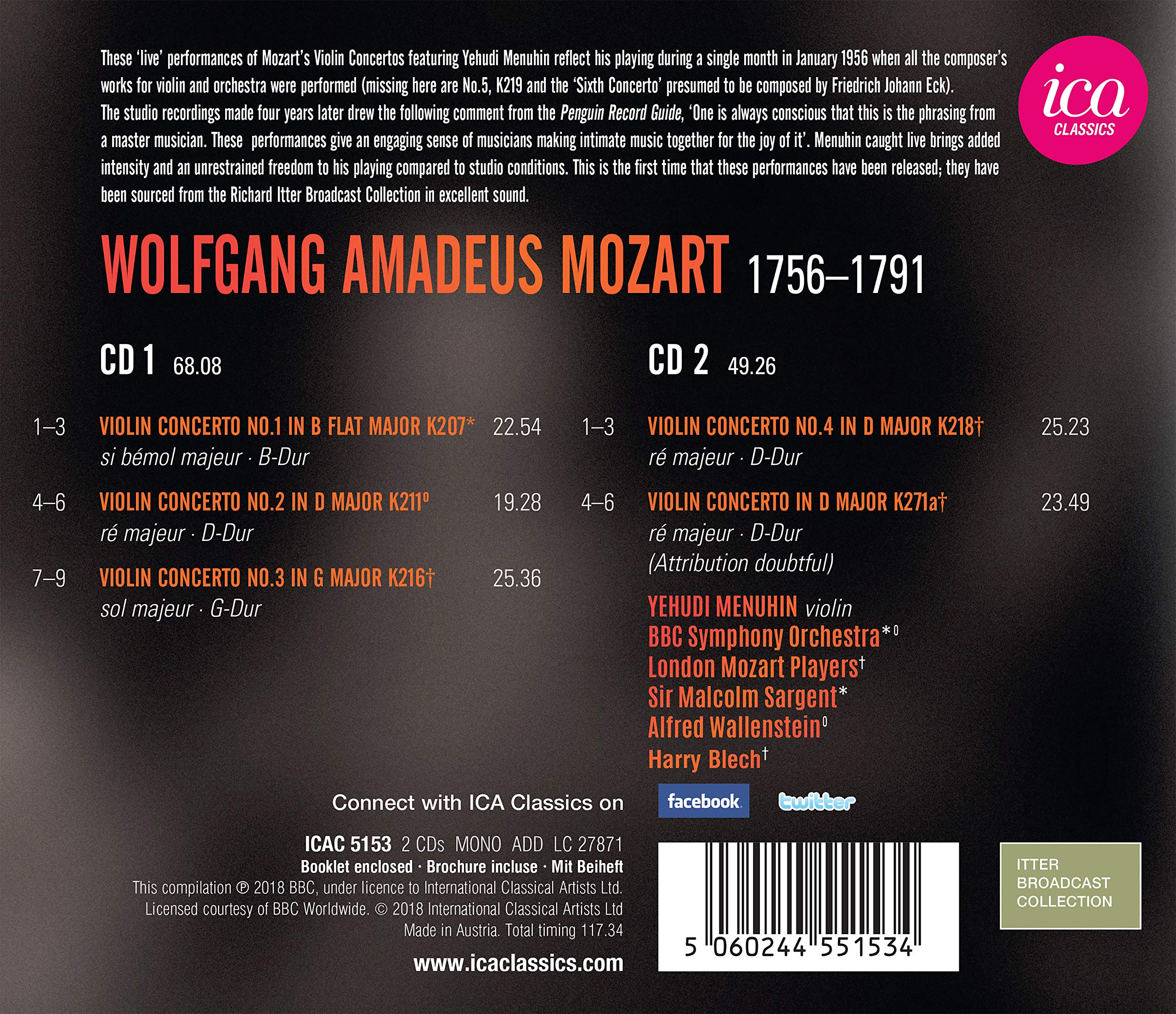 Mozart Violin Concertos (2pk) - Image 2