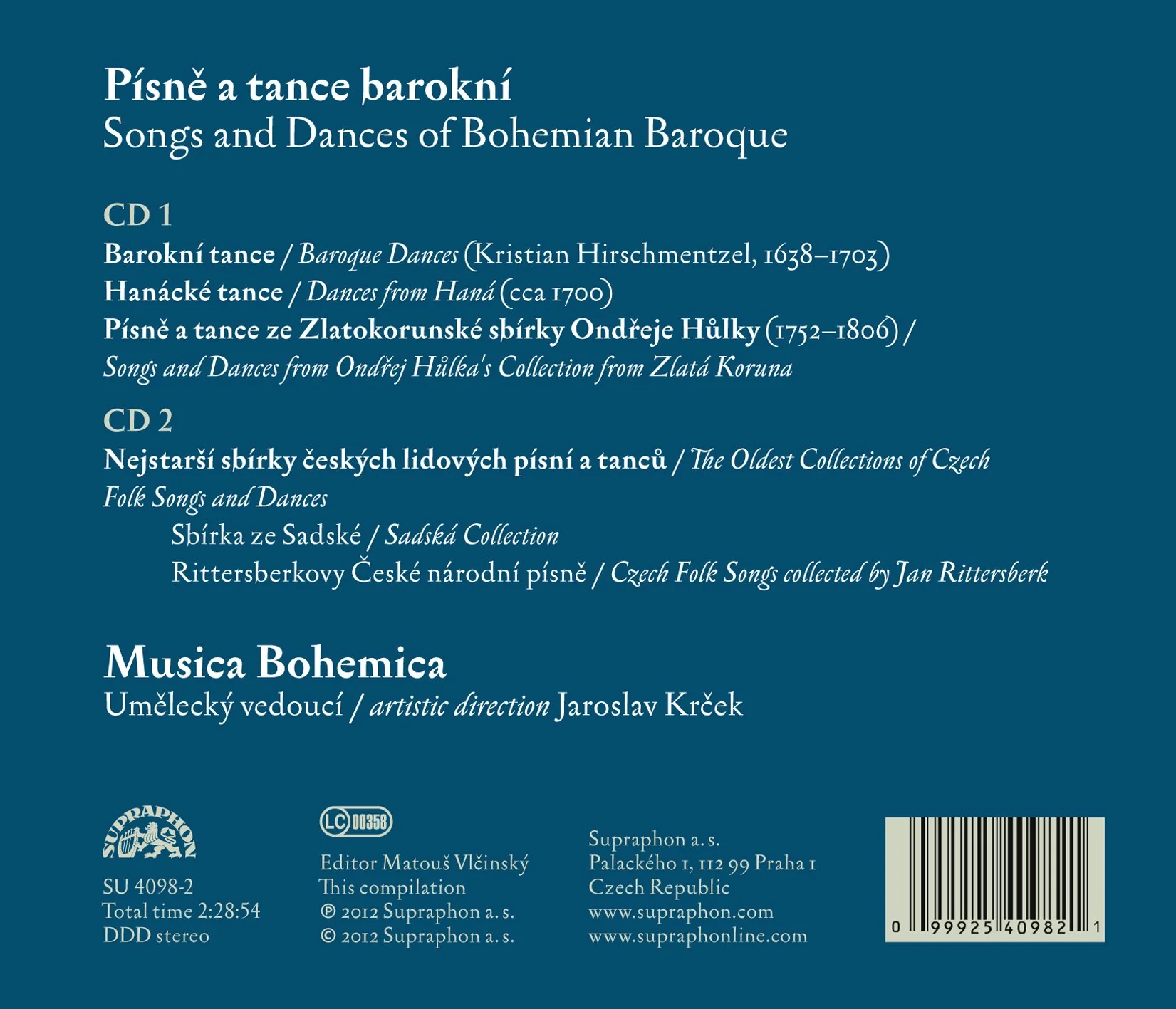 Musica Bohemica - Songs And Dances Of Bohemian Baroque - Image 2