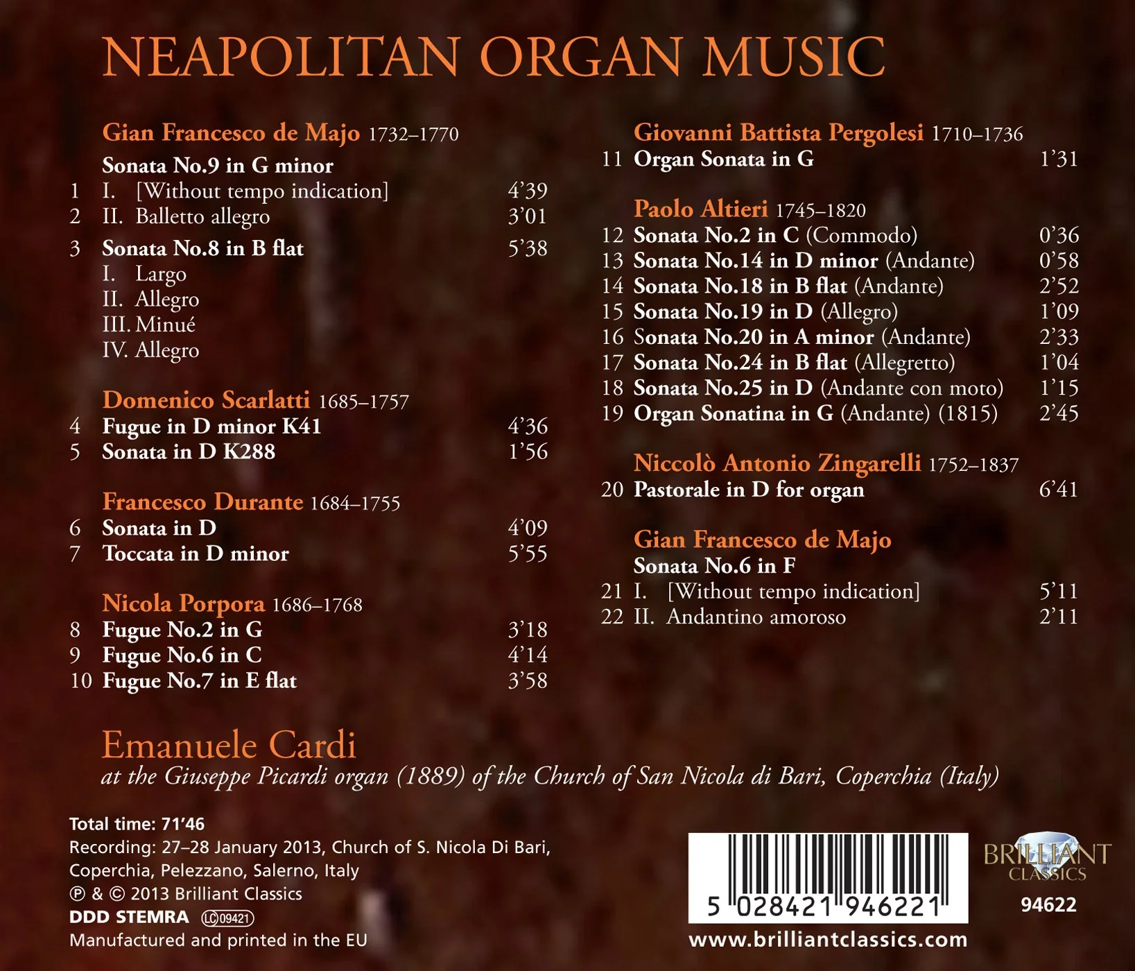 Neapolitan Organ Music / Emanuele Cardi - Image 2
