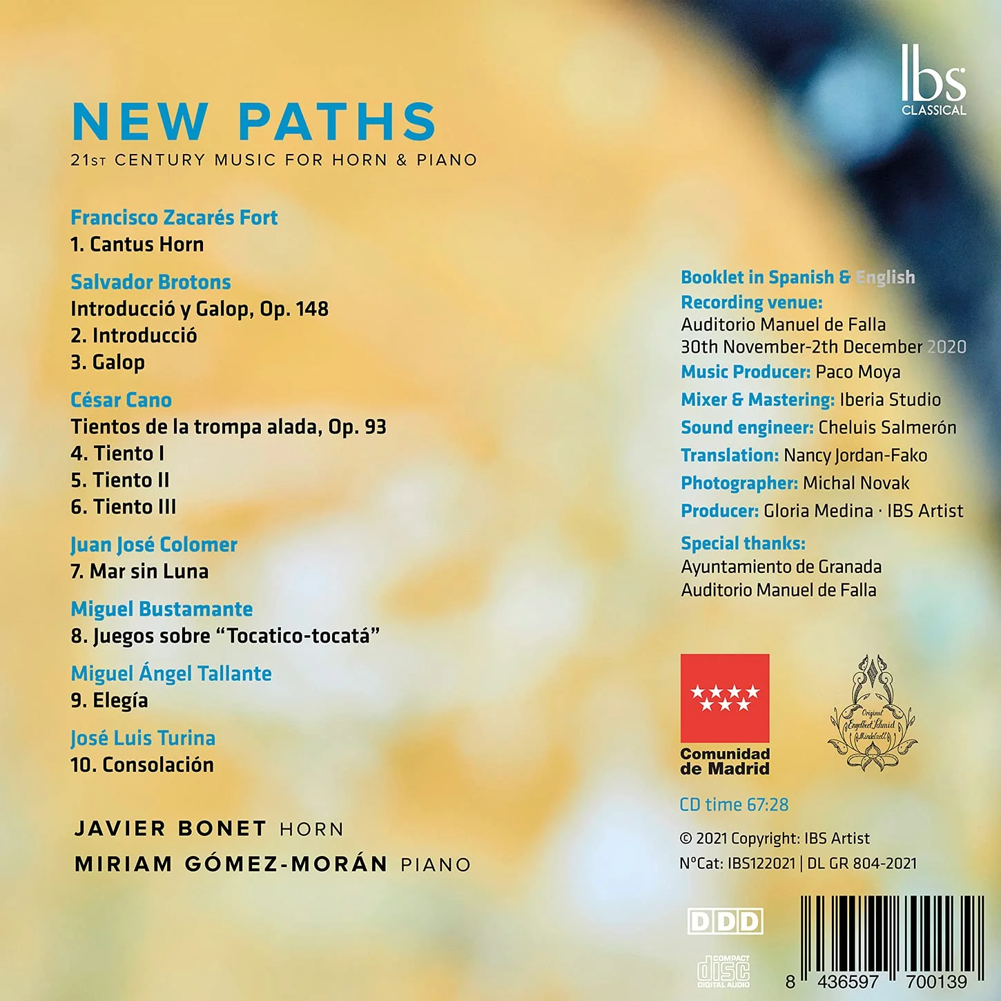 New Paths: 21st Century music for horn & piano / Gomez-Moran, Bonet - Image 2