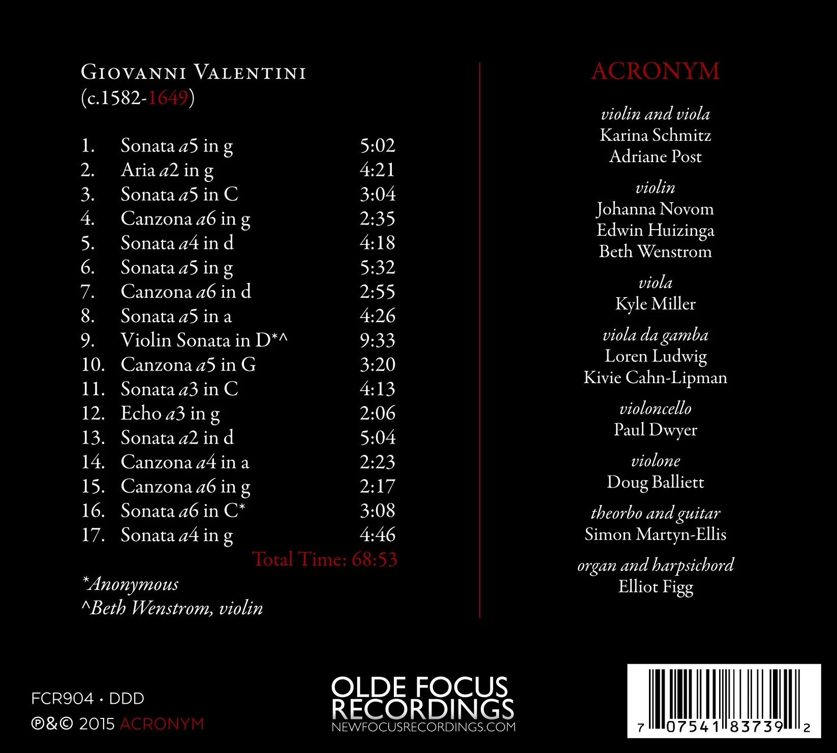 Oddities & Trifles: The Very Peculiar Instrumental Music Of Giovanni Valentini - Image 2